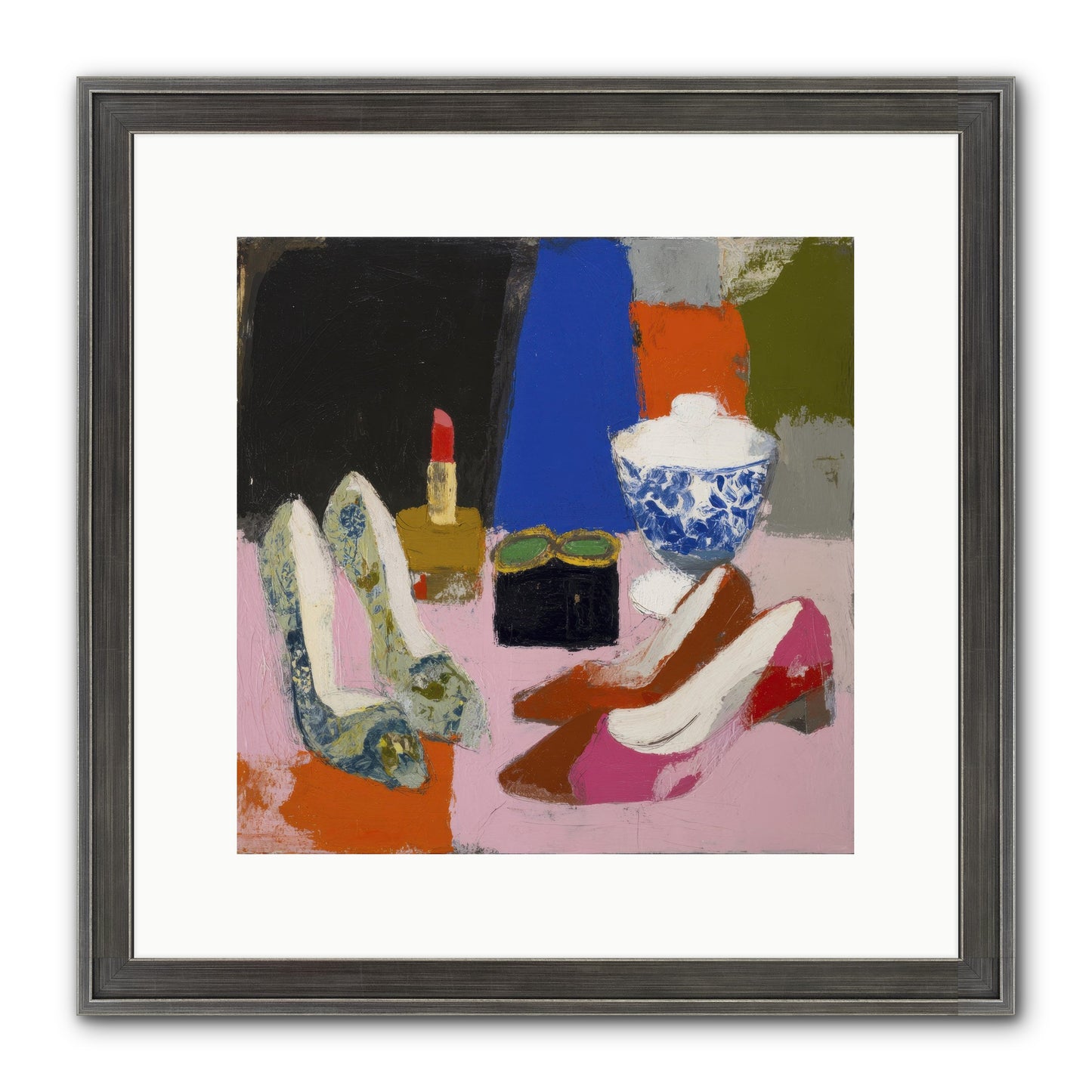 Saturday Night Essentials Framed Print - Slimwoods Black/Silver 12x12