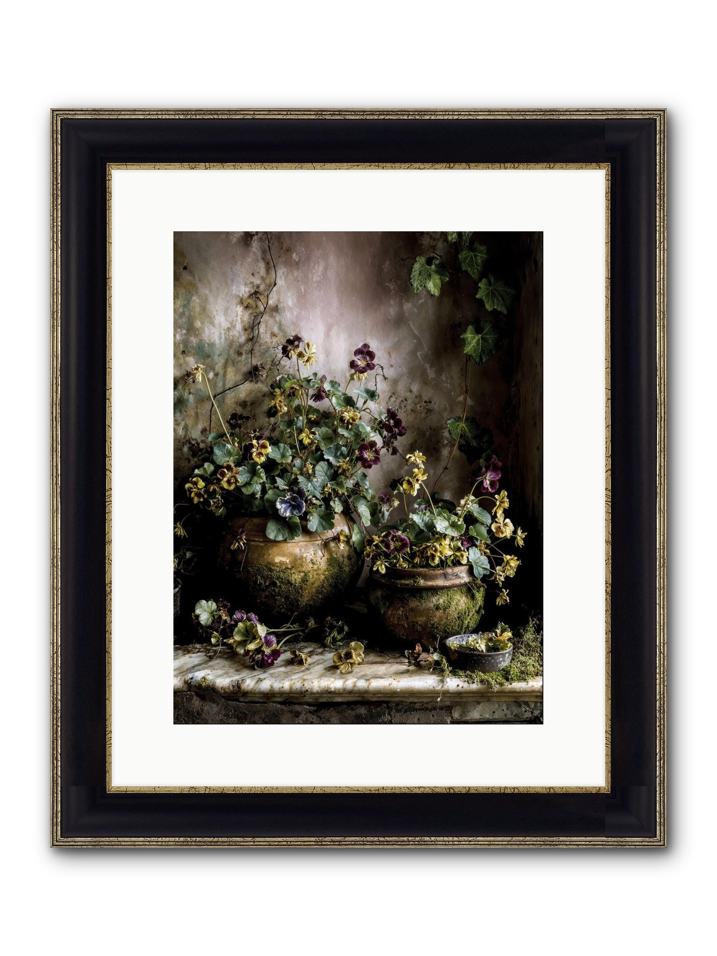 Saturdaysouls Framed Print - Black & Gold 12x16