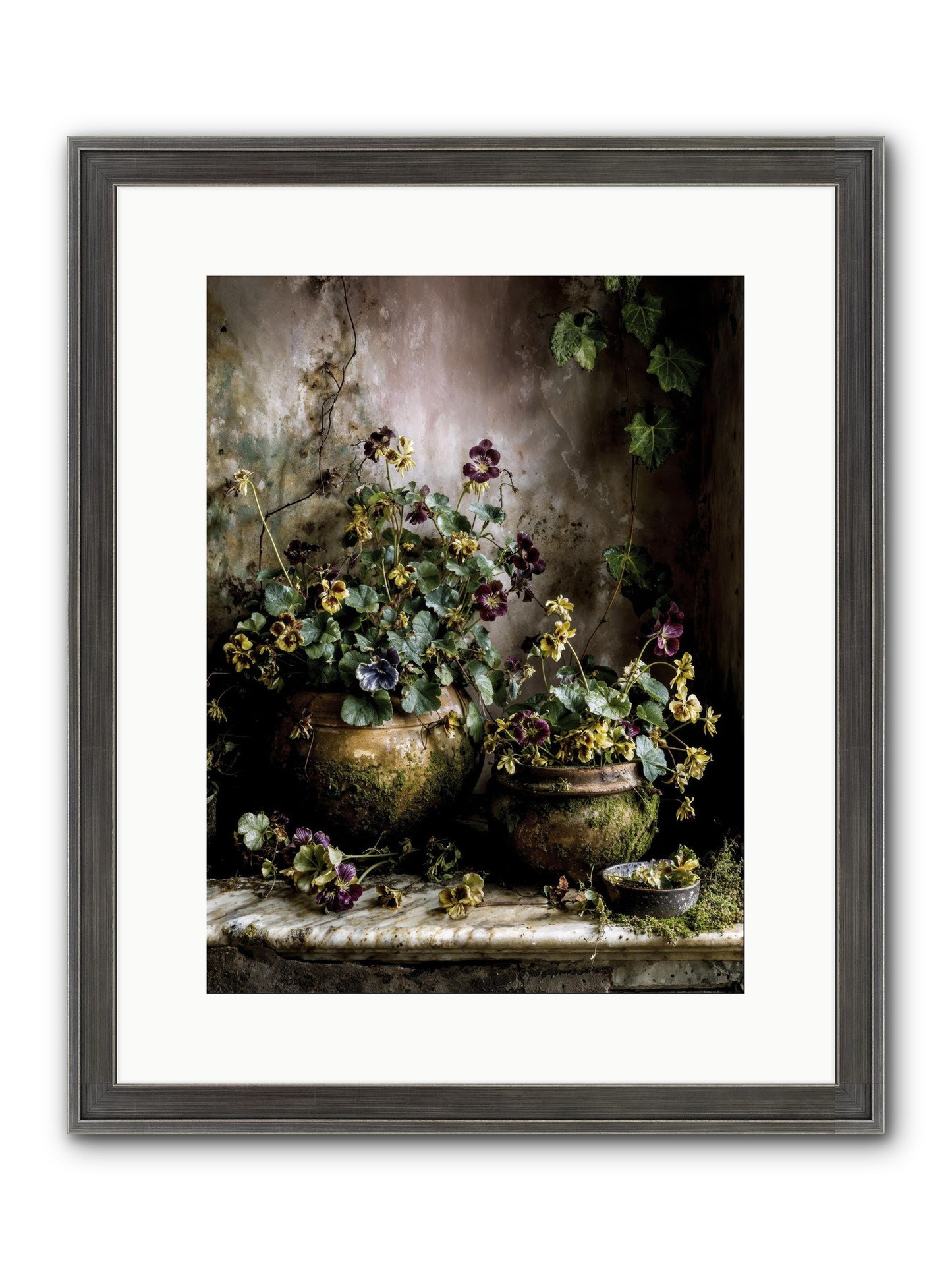 Saturdaysouls Framed Print - Slimwoods Black/Silver 12x16