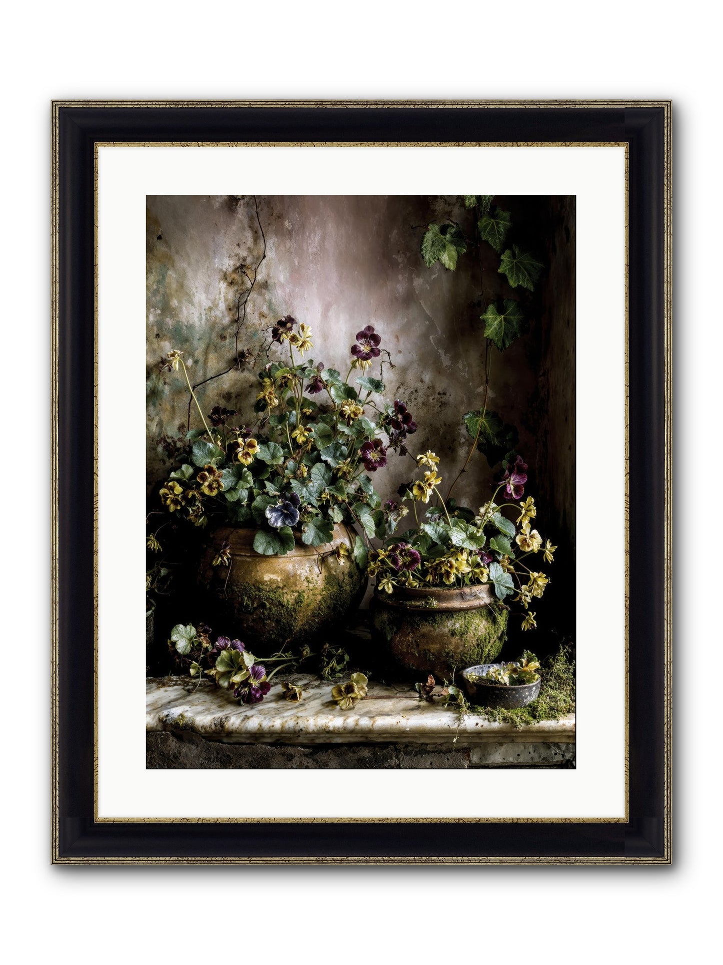 Saturdaysouls Framed Print - Black & Gold 18x24