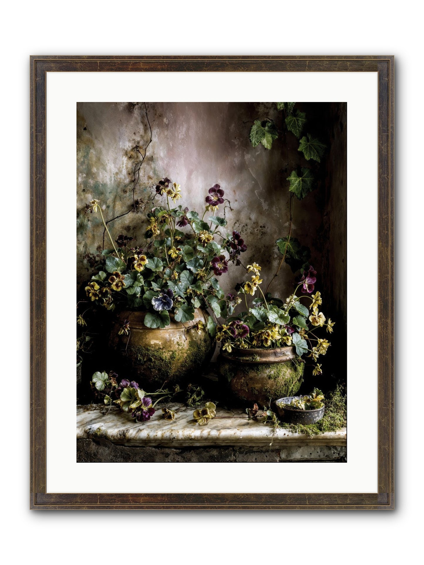 Saturdaysouls Framed Print - Slimwoods Black/Gold 18x24