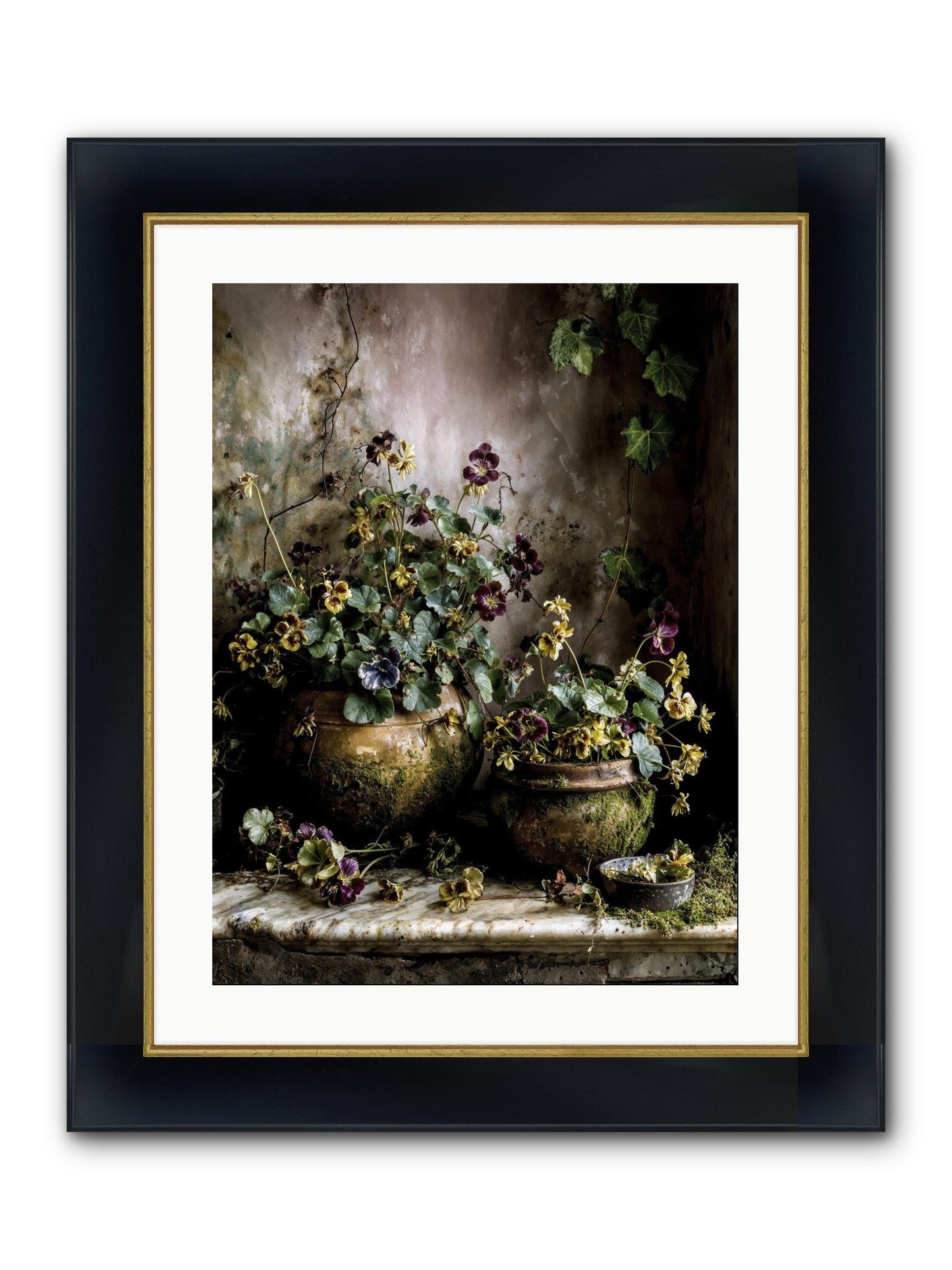 Saturdaysouls Framed Print - Wide Black w/Gold 18x24