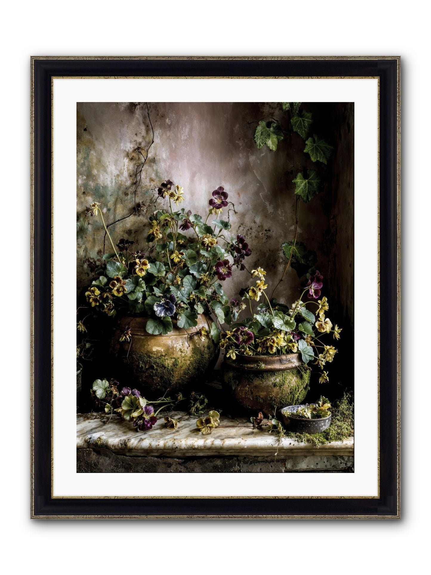 Saturdaysouls Framed Print - Black & Gold 24x32