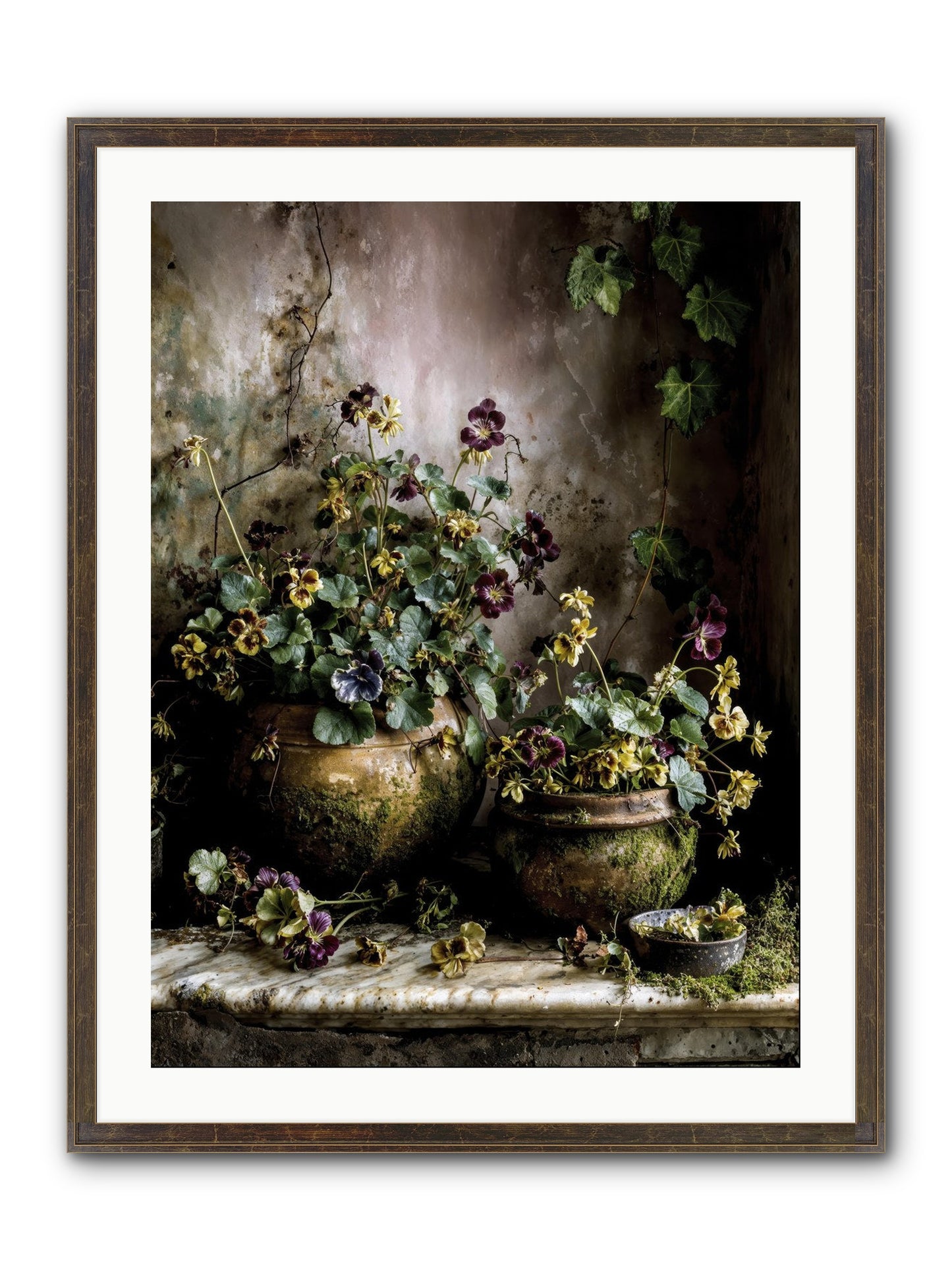 Saturdaysouls Framed Print - Slimwoods Black/Gold 24x32