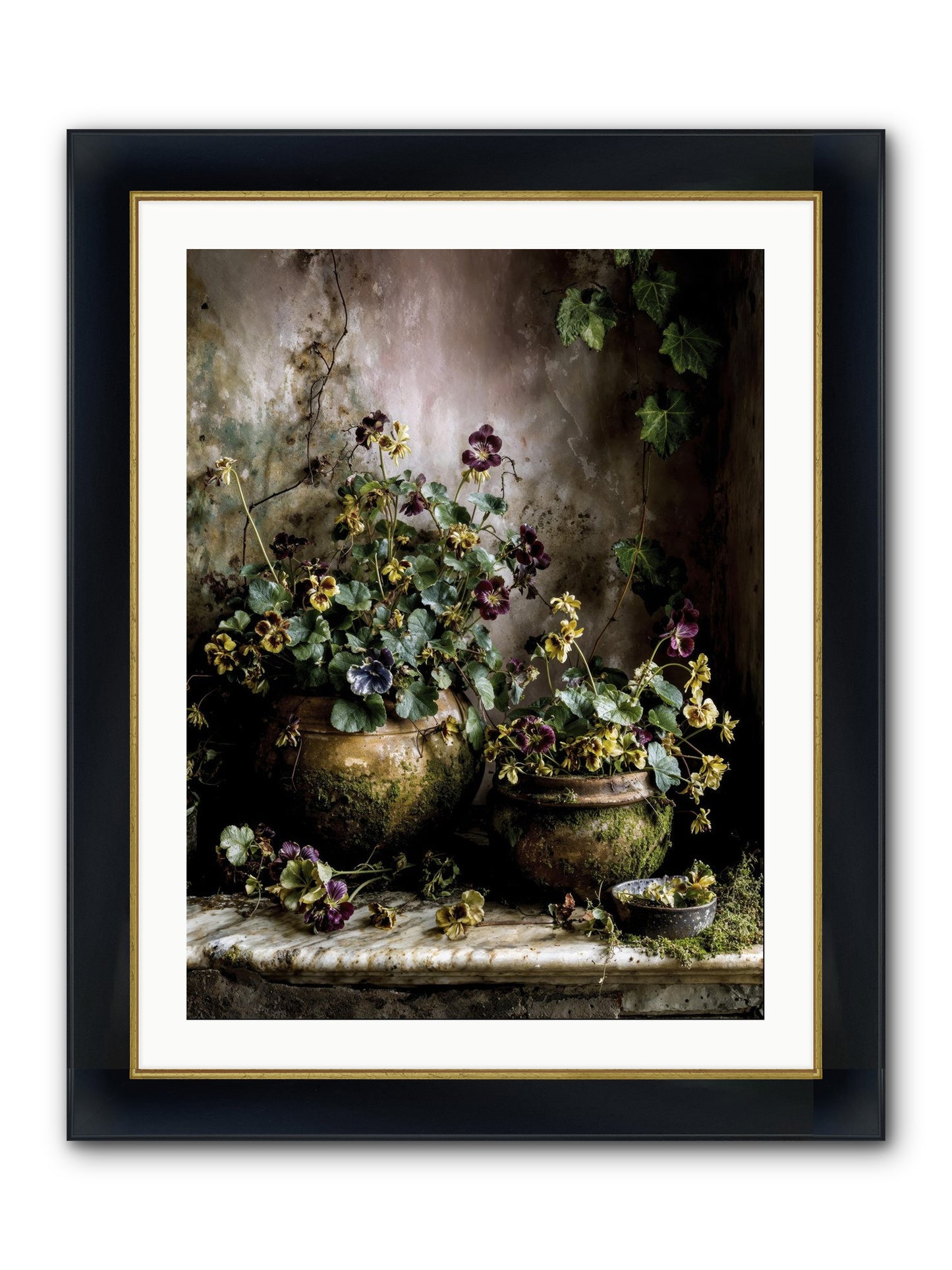 Saturdaysouls Framed Print - Wide Black w/Gold 24x32