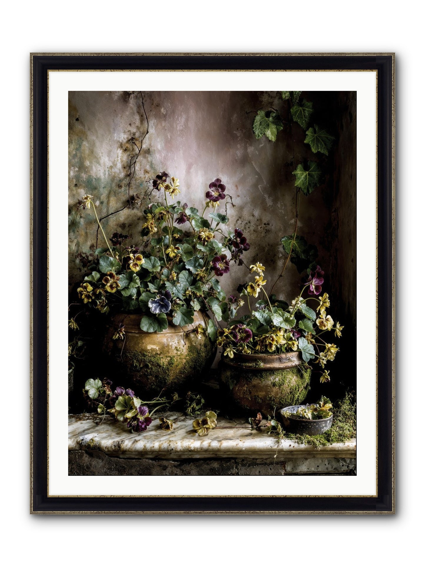 Saturdaysouls Framed Print - Black & Gold 30x40