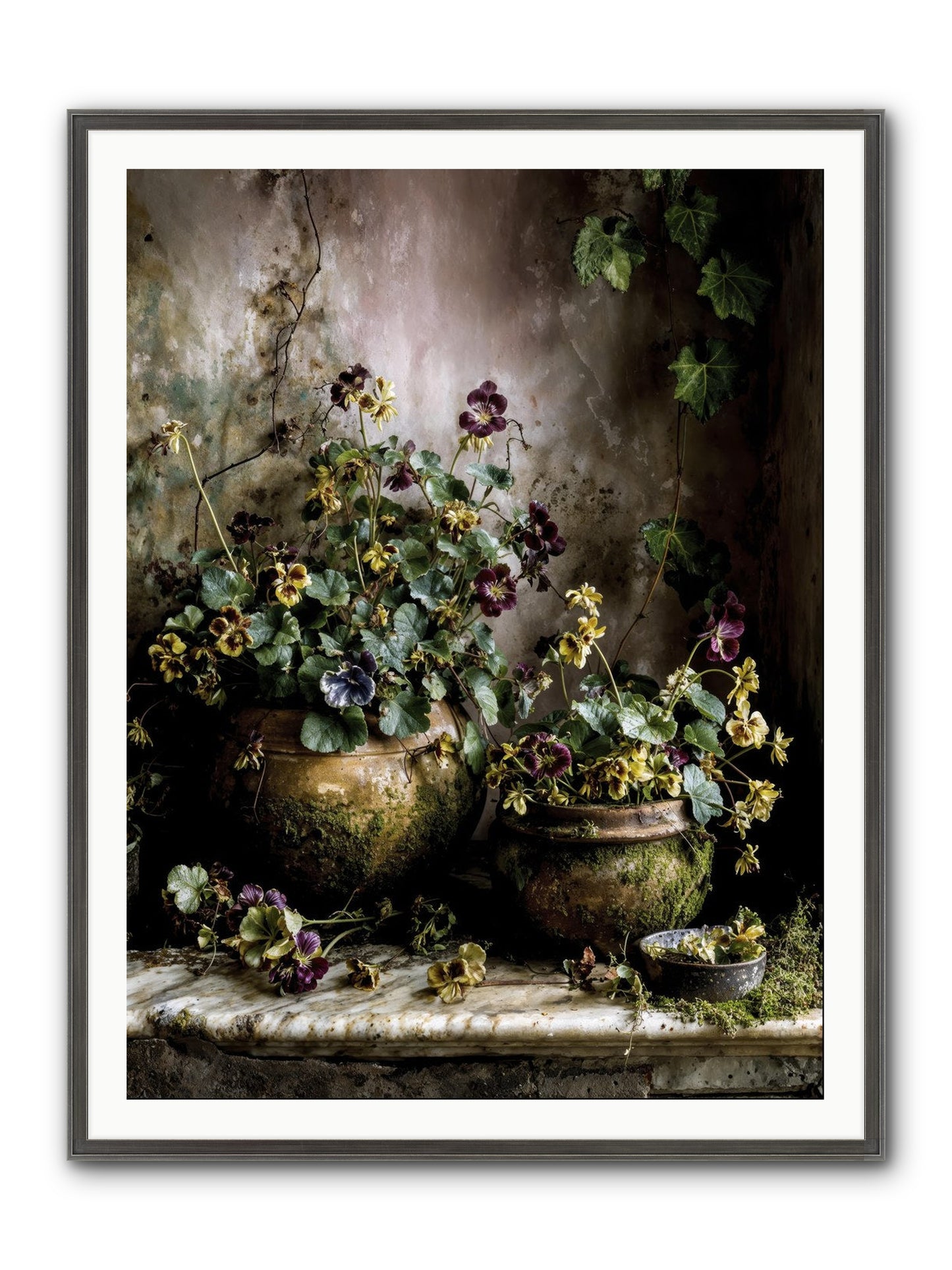Saturdaysouls Framed Print - Slimwoods Black/Silver 36x48