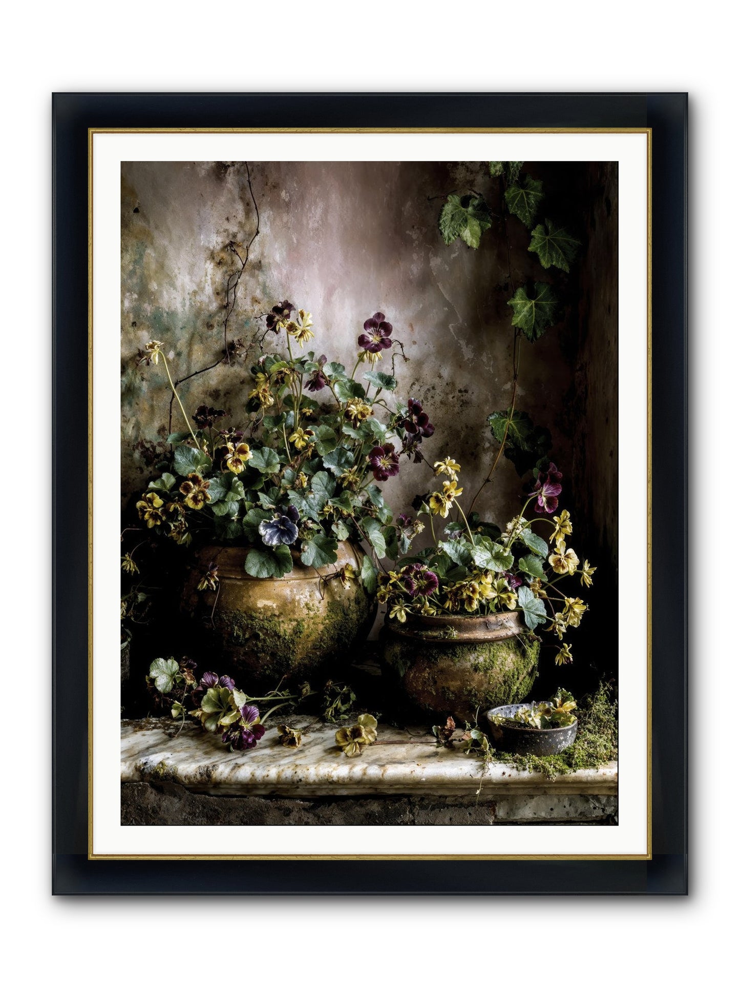 Saturdaysouls Framed Print - Wide Black w/Gold 36x48
