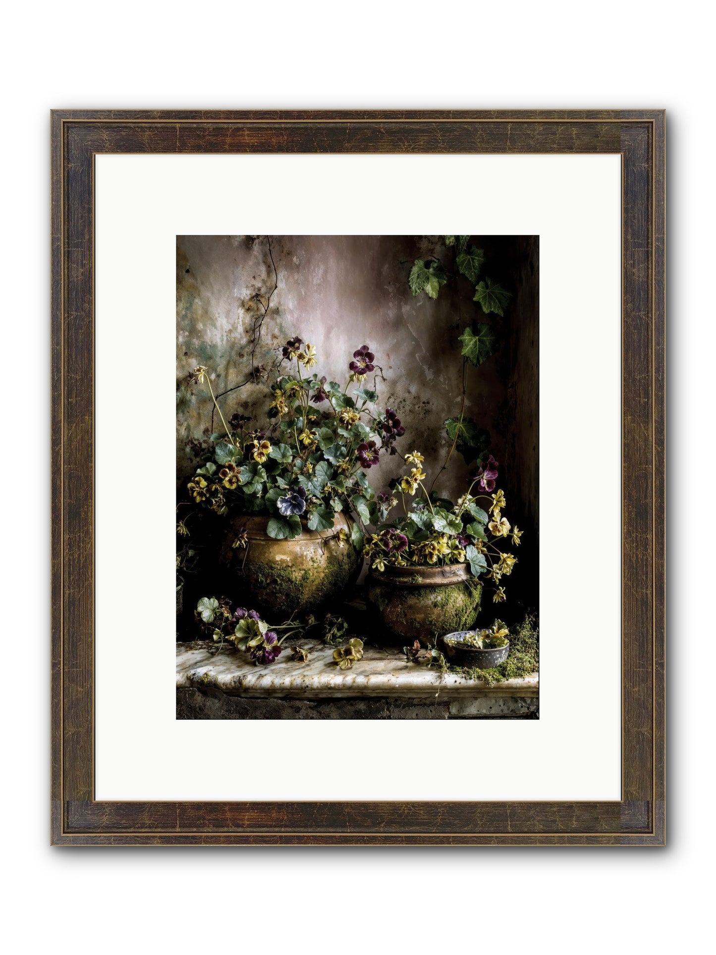 Saturdaysouls Framed Print - Slimwoods Black/Gold 9x12