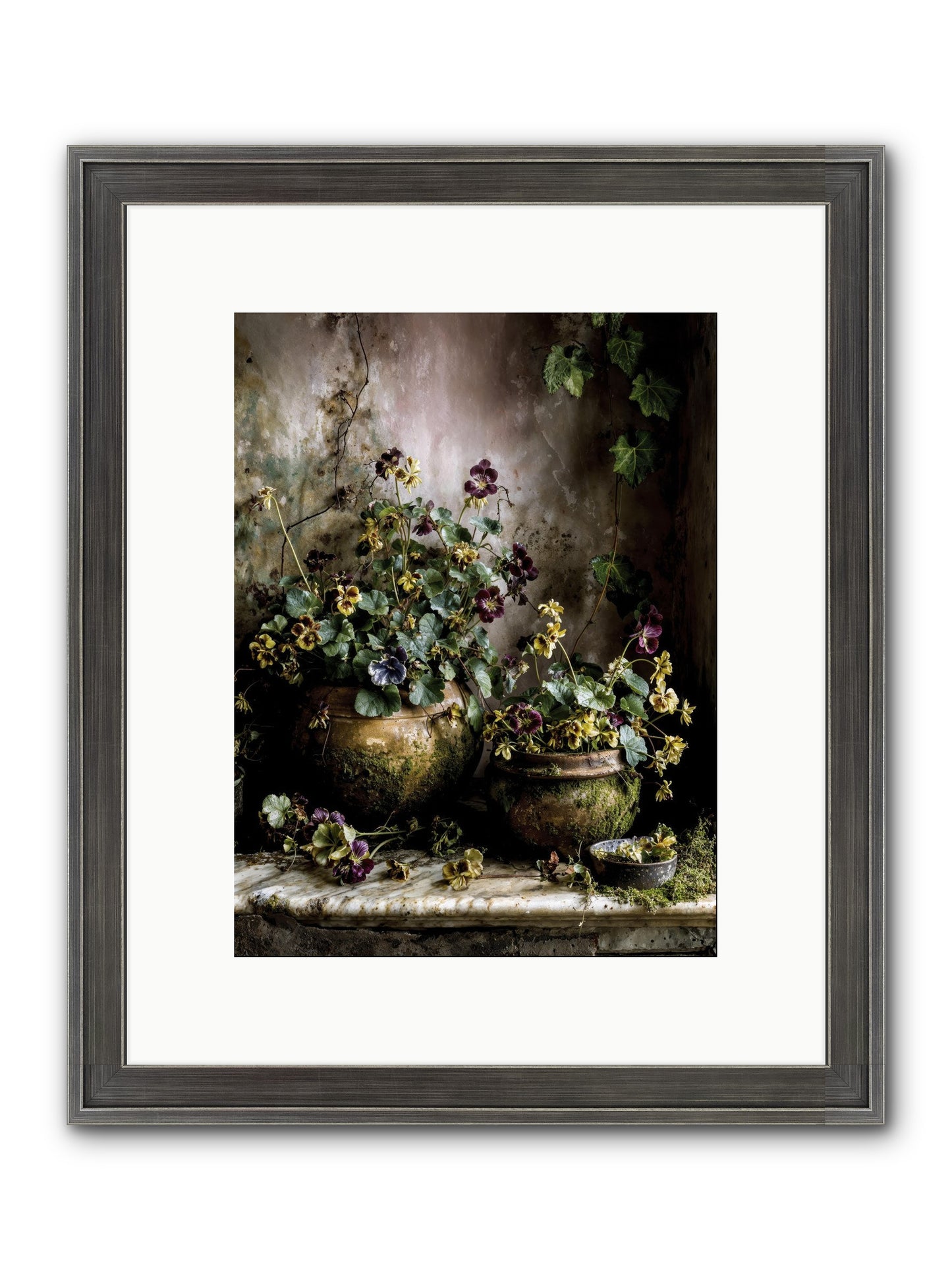 Saturdaysouls Framed Print - Slimwoods Black/Silver 9x12