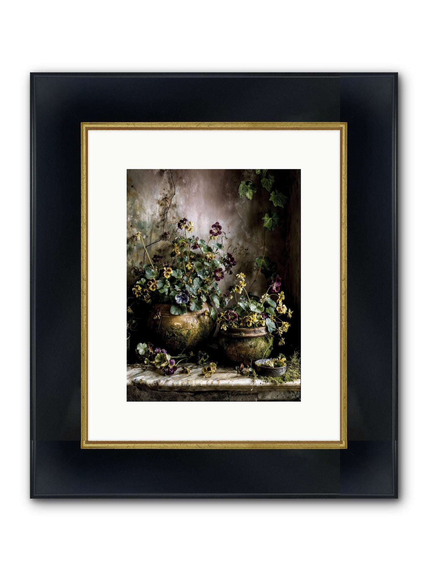 Saturdaysouls Framed Print - Wide Black w/Gold 9x12