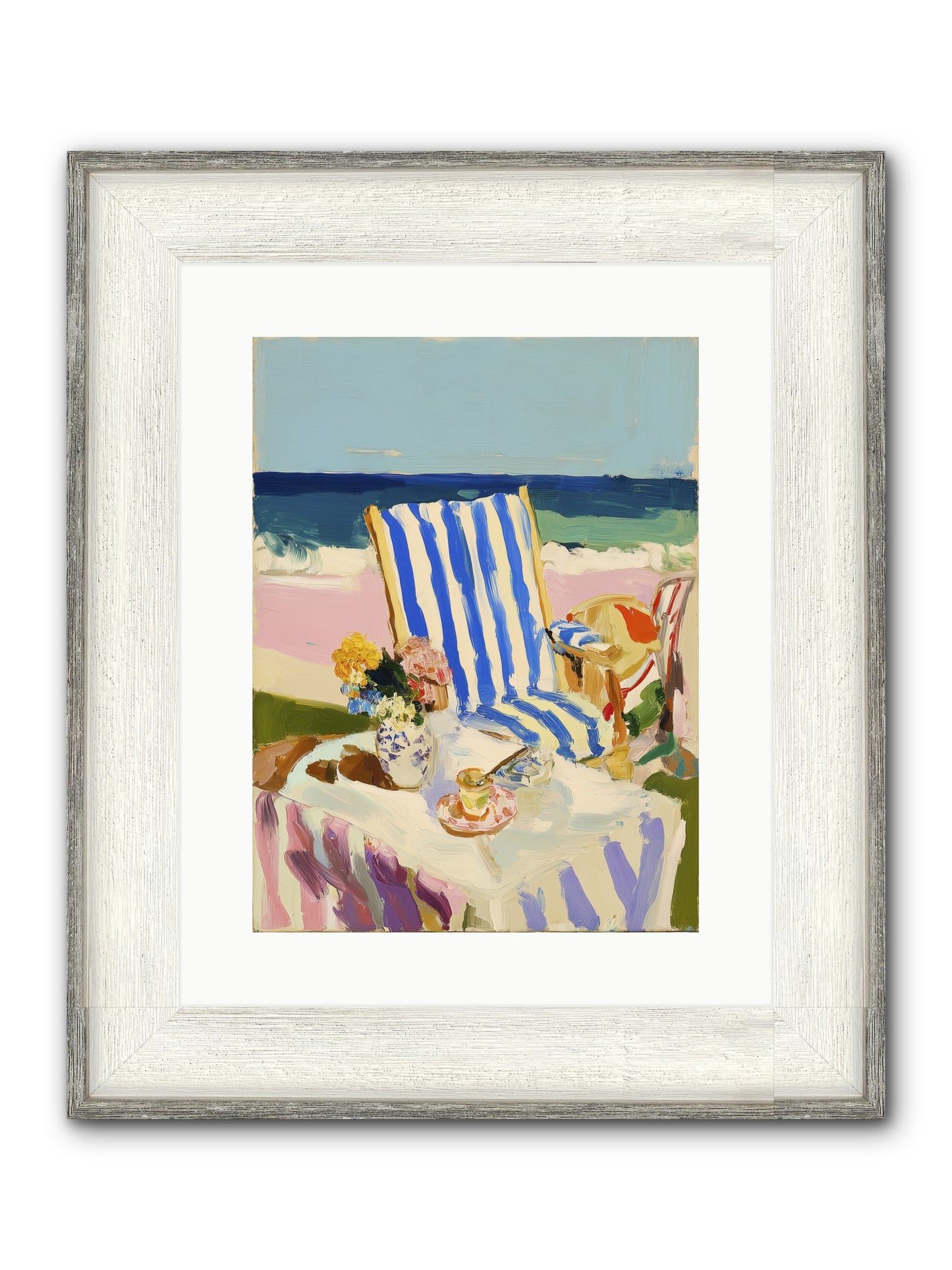 Scenic Sanctuary Framed Print - Driftwood White 12x16