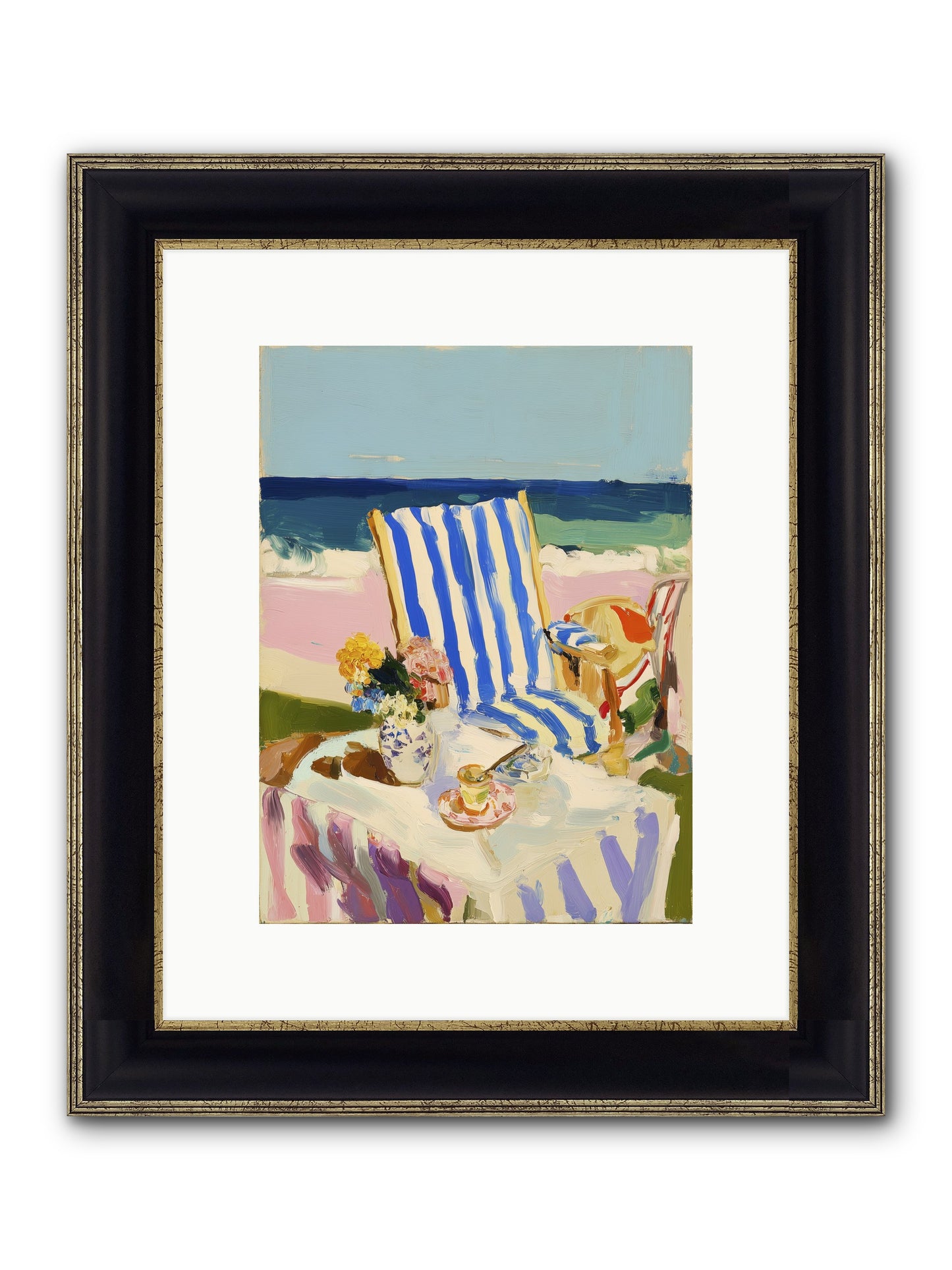 Scenic Sanctuary Framed Print - Black & Gold 9x12