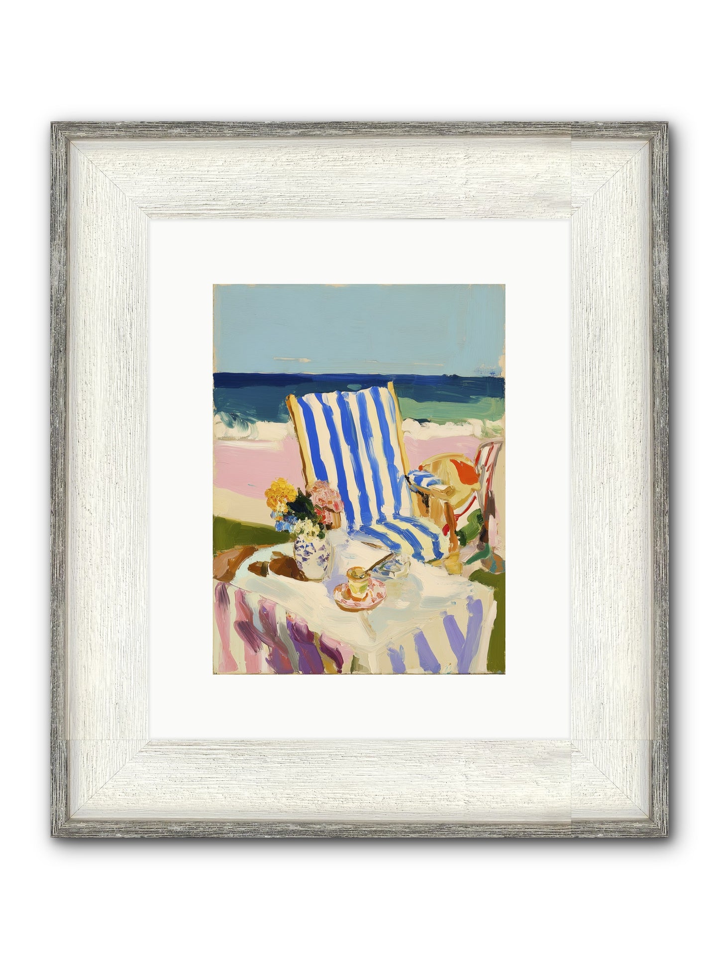 Scenic Sanctuary Framed Print - Driftwood White 9x12