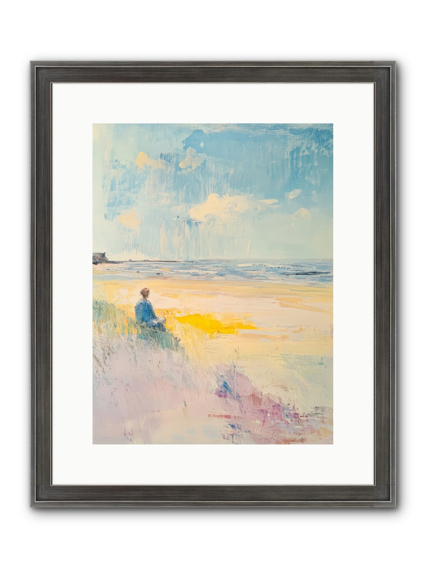 Sea And Soul Framed Print - Slimwoods Black/Silver 12x16
