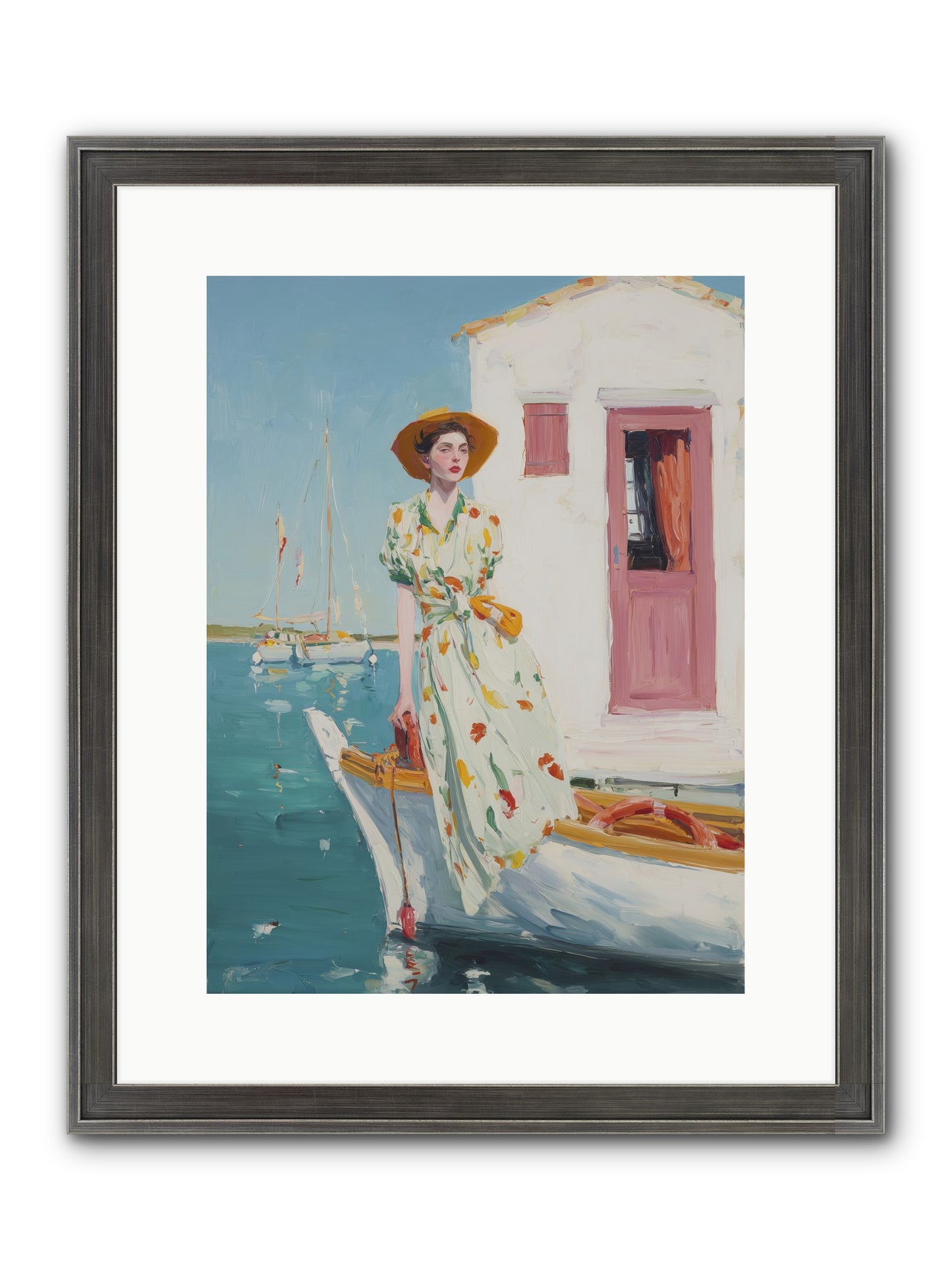Sea Conquest Framed Print - Slimwoods Black/Silver 12x16