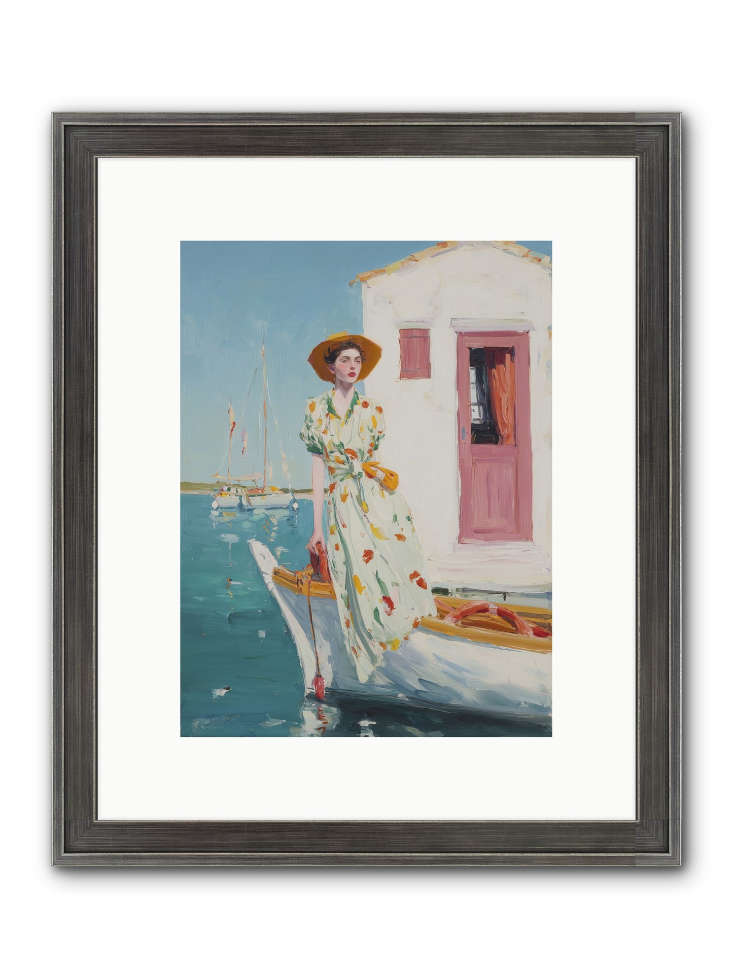 Sea Conquest Framed Print - Slimwoods Black/Silver 9x12