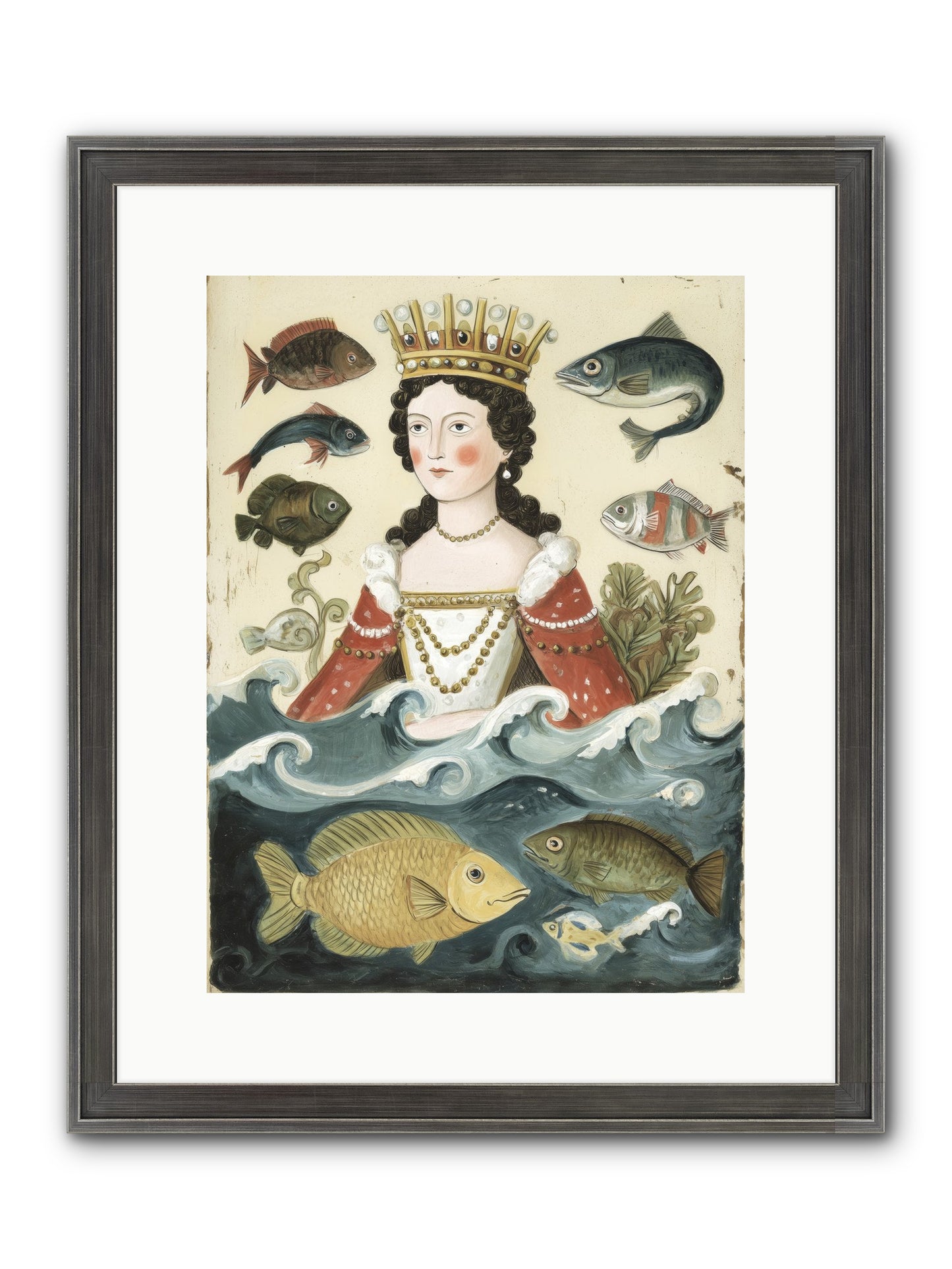 Sea Matriarch Framed Print - Slimwoods Black/Silver 12x16