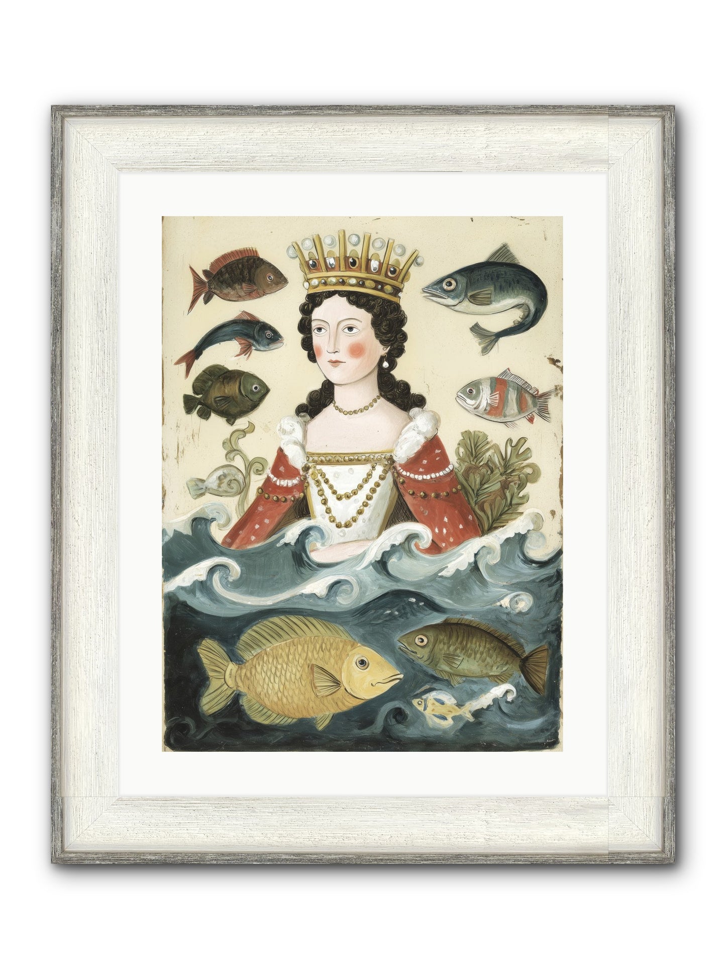 Sea Matriarch Framed Print - Driftwood White 18x24