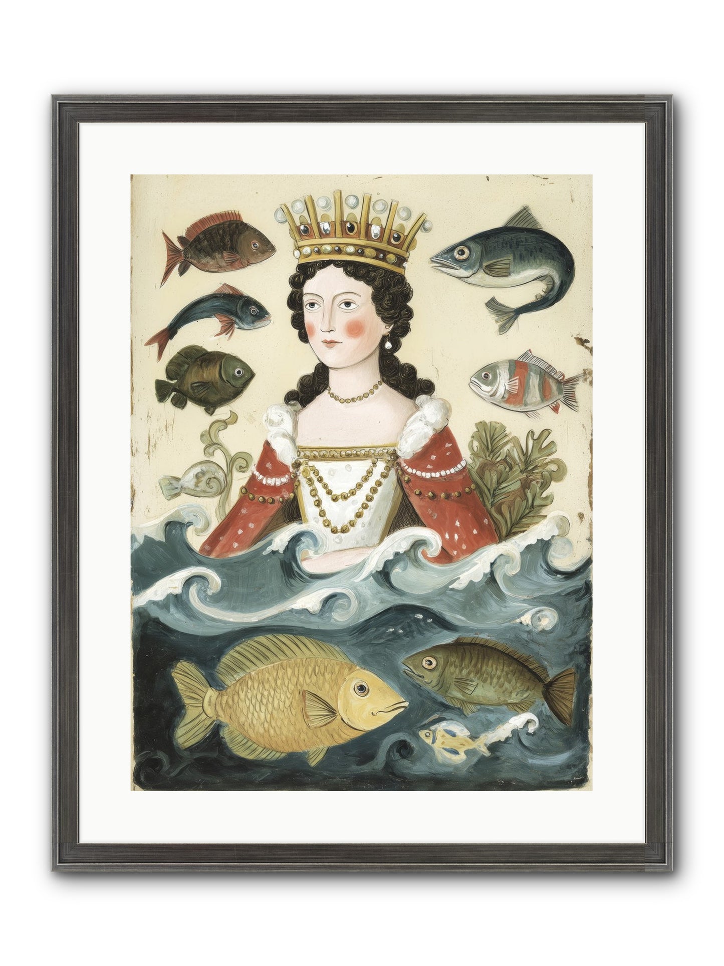 Sea Matriarch Framed Print - Slimwoods Black/Silver 18x24