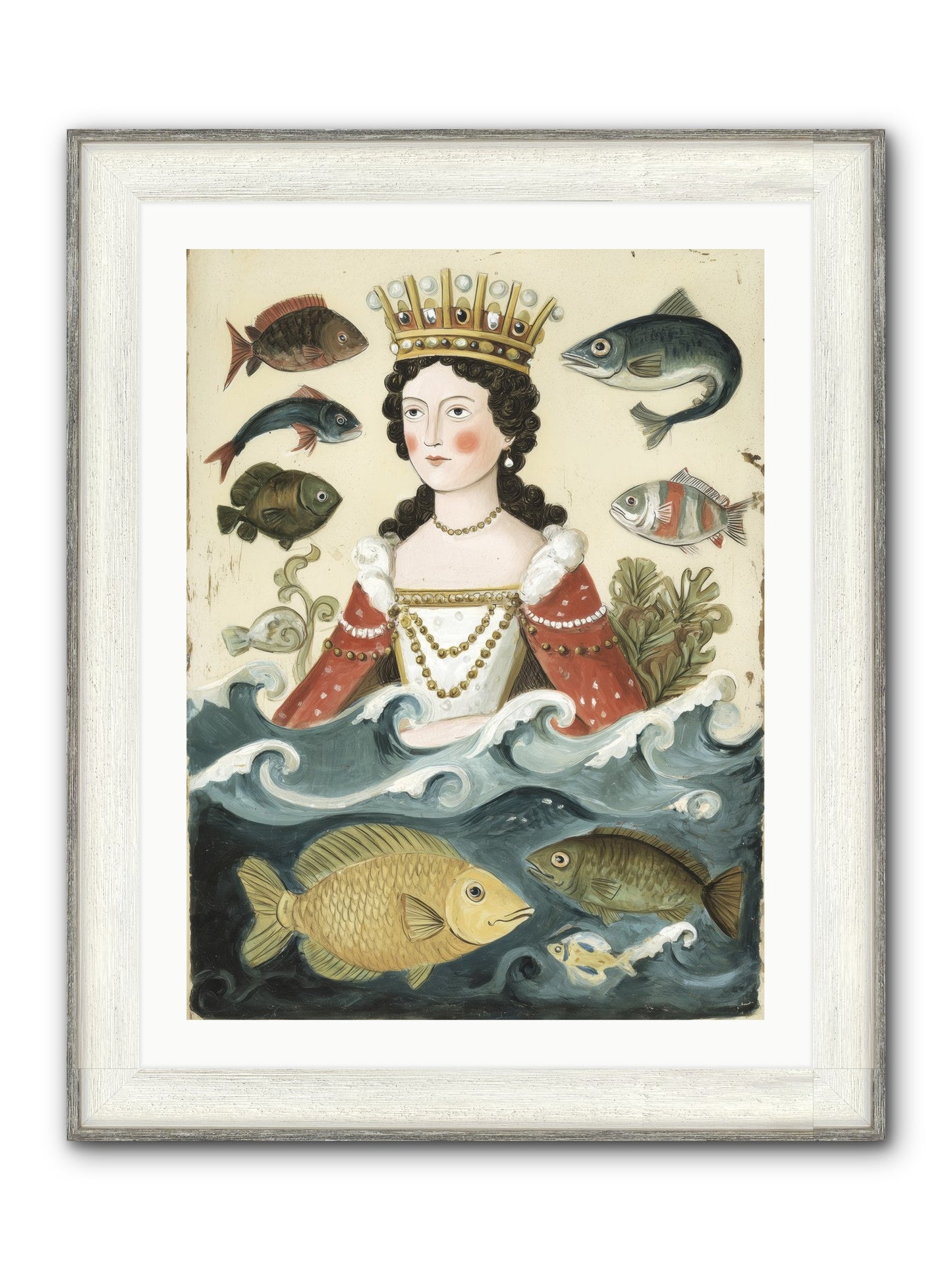 Sea Matriarch Framed Print - Driftwood White 24x32
