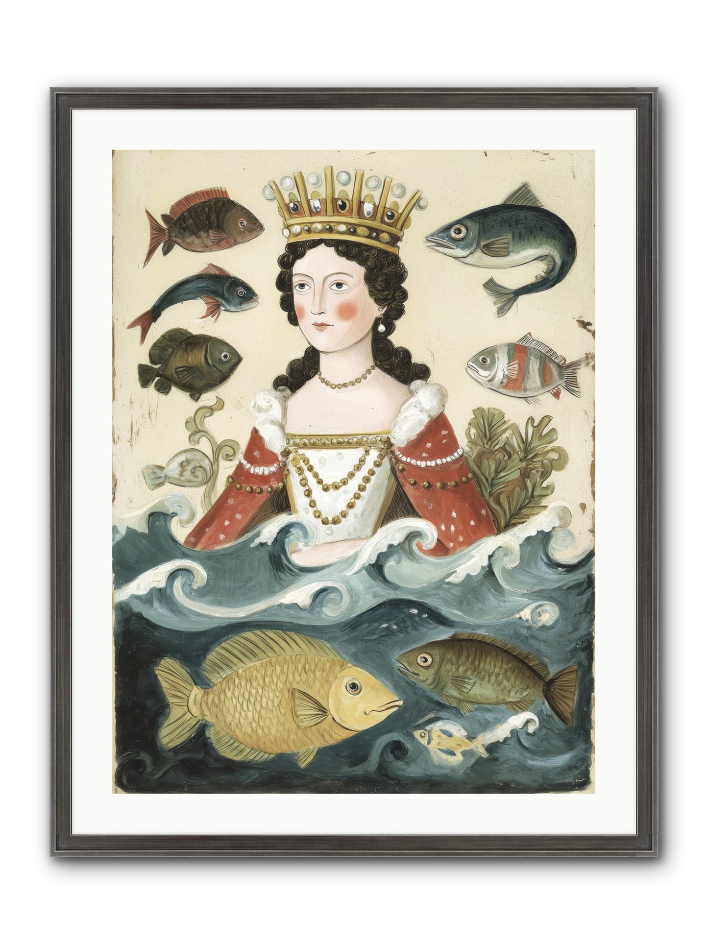 Sea Matriarch Framed Print - Slimwoods Black/Silver 24x32