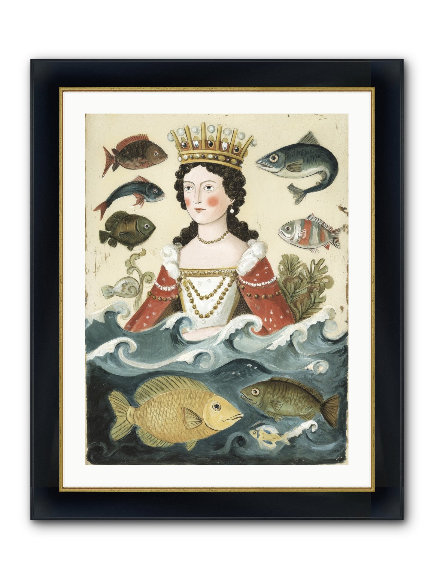 Sea Matriarch Framed Print - Wide Black w/Gold 24x32