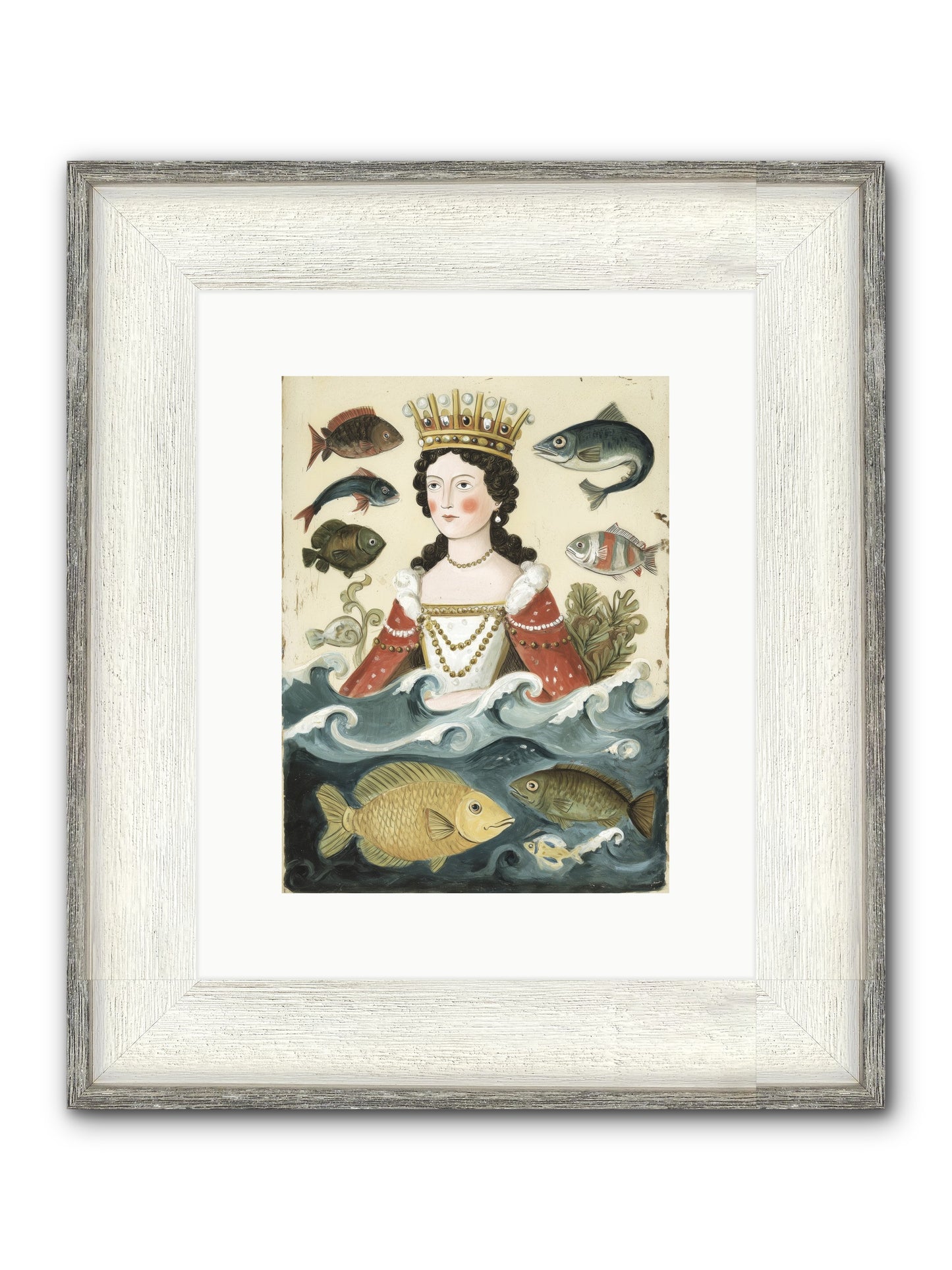 Sea Matriarch Framed Print - Driftwood White 9x12