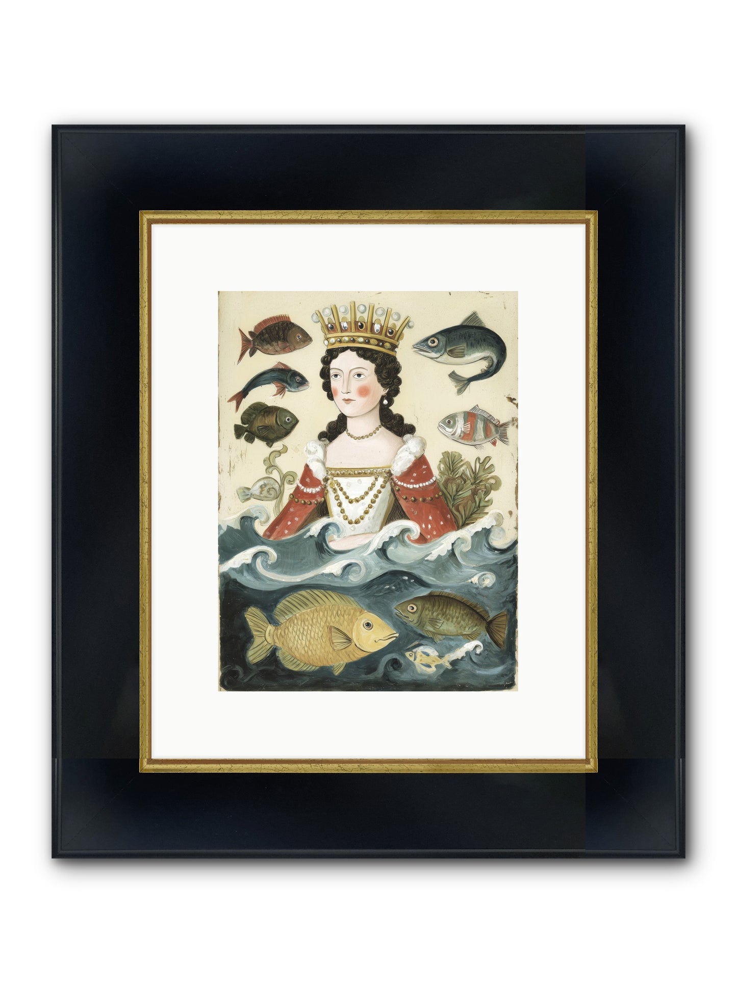 Sea Matriarch Framed Print - Wide Black w/Gold 9x12