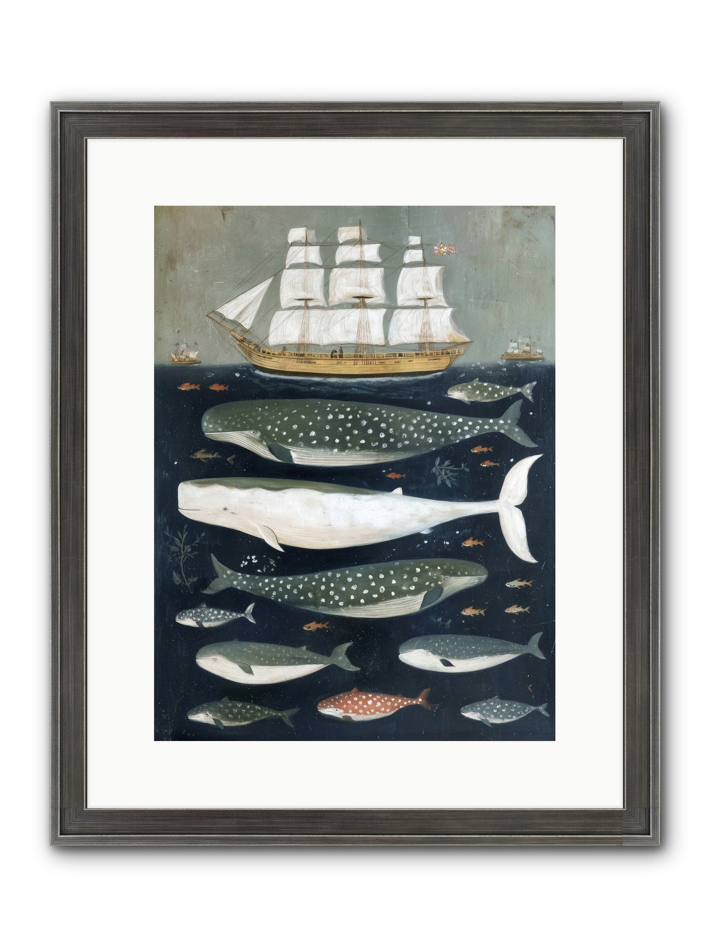 Sea's Parliament Framed Print - Slimwoods Black/Silver 12x16