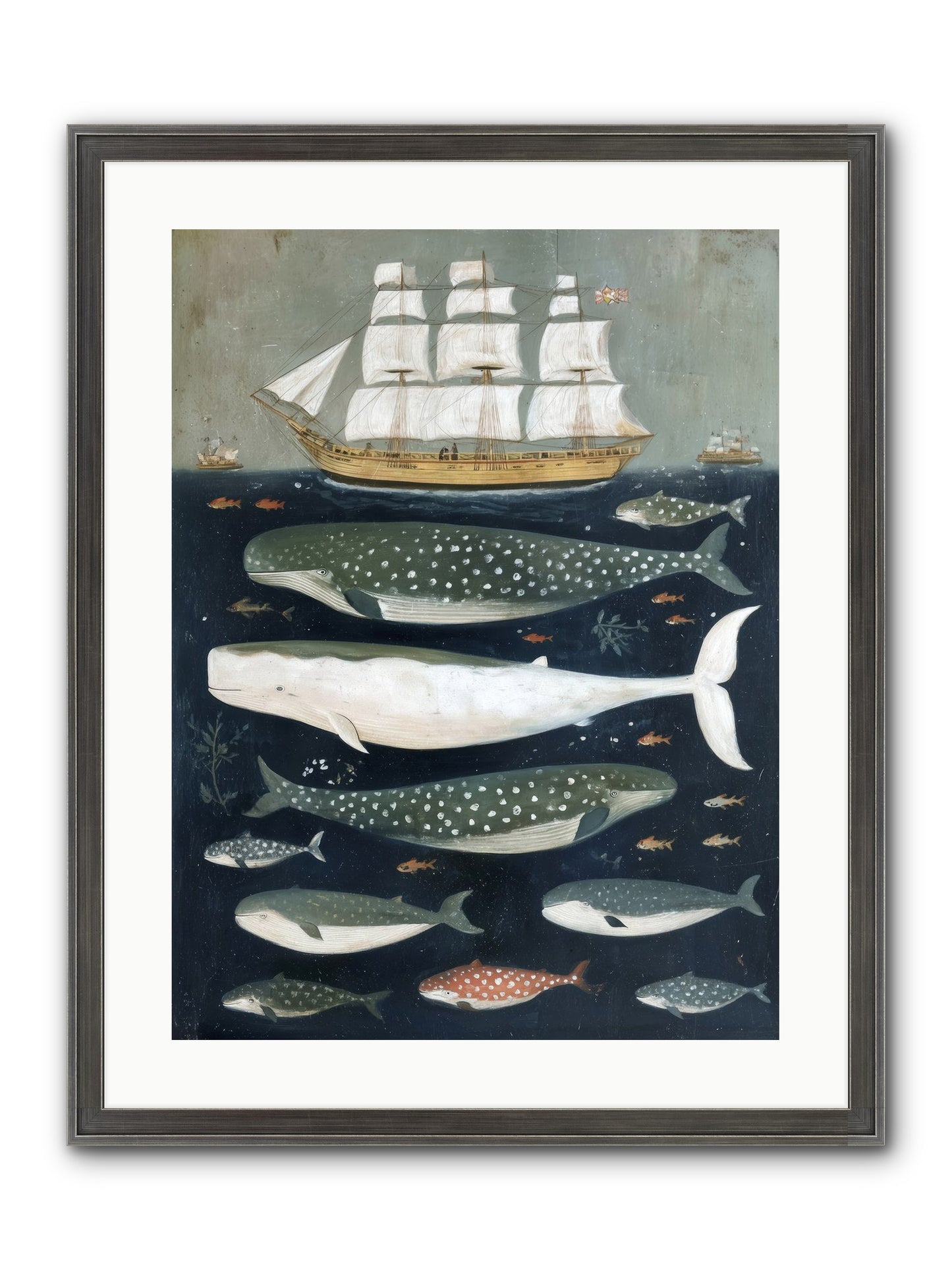 Sea's Parliament Framed Print - Slimwoods Black/Silver 18x24
