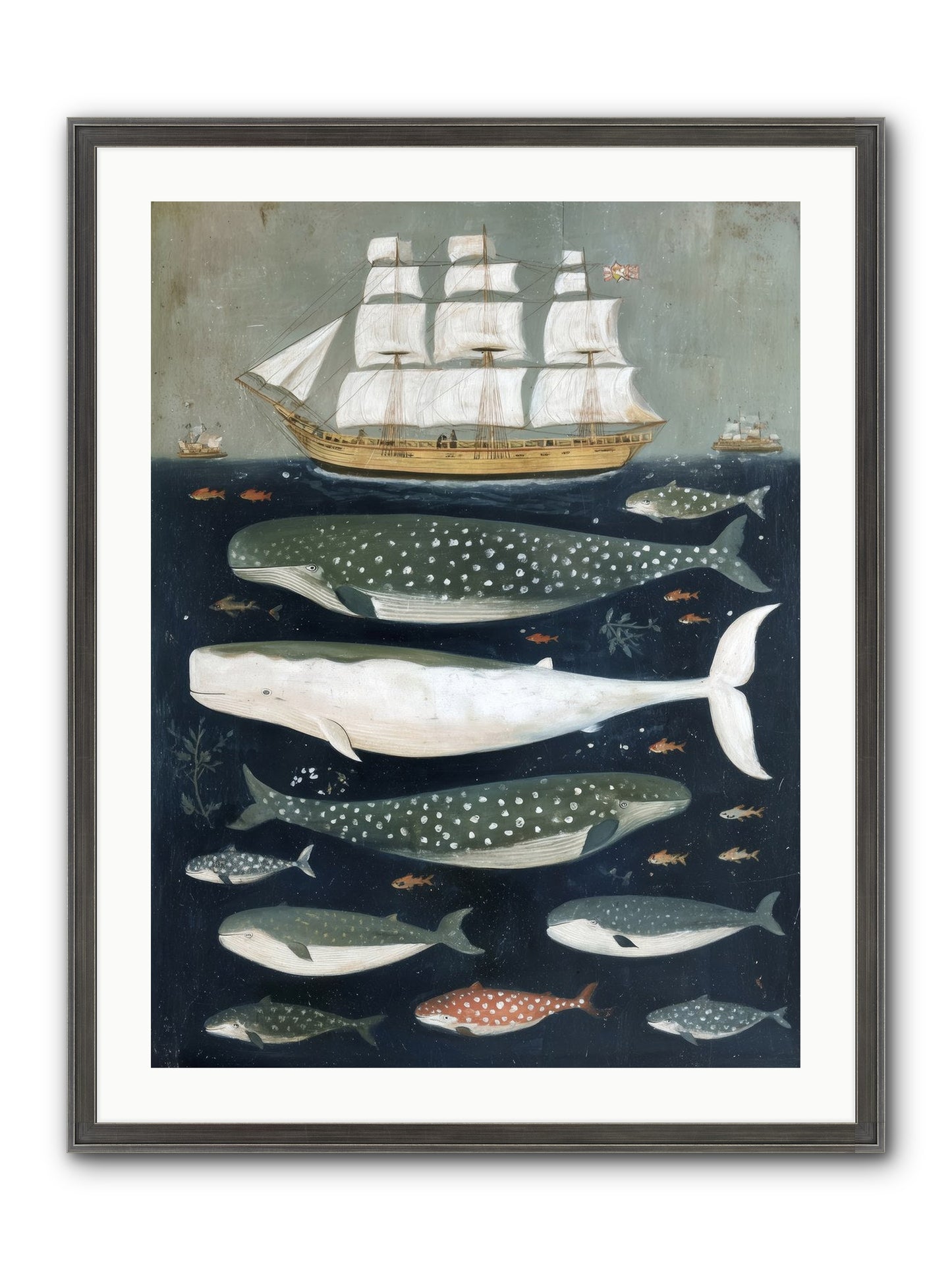Sea's Parliament Framed Print - Slimwoods Black/Silver 24x32