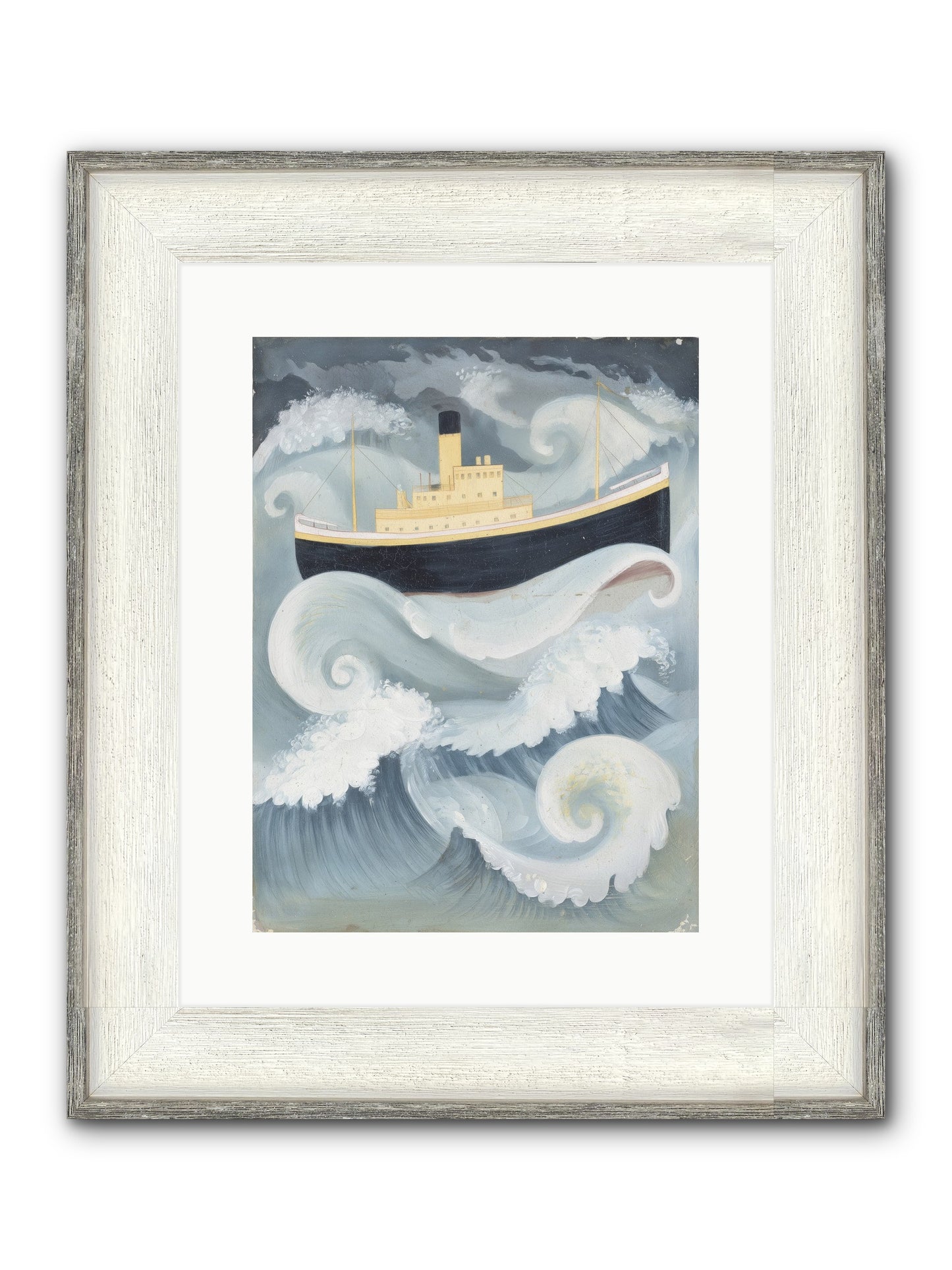 Sea Voyager Framed Print - Driftwood White 12x16