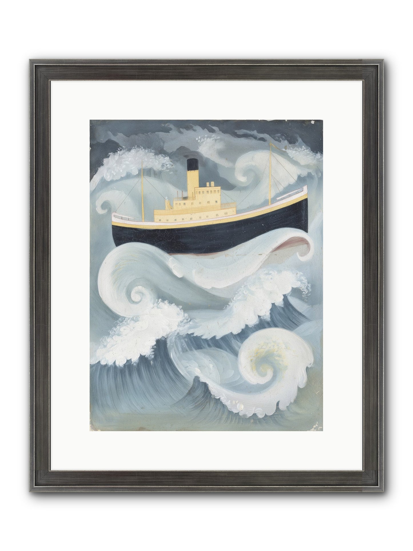 Sea Voyager Framed Print - Slimwoods Black/Silver 12x16