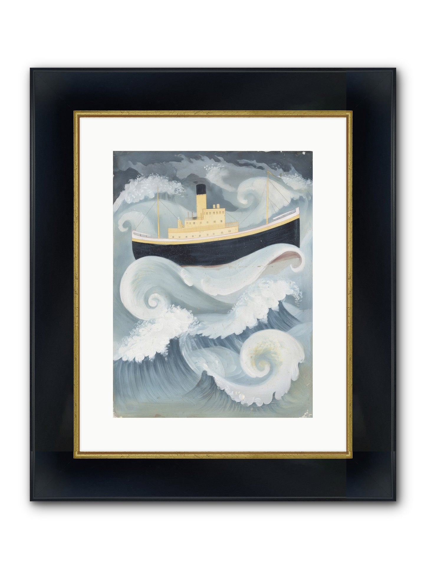 Sea Voyager Framed Print - Wide Black w/Gold 12x16