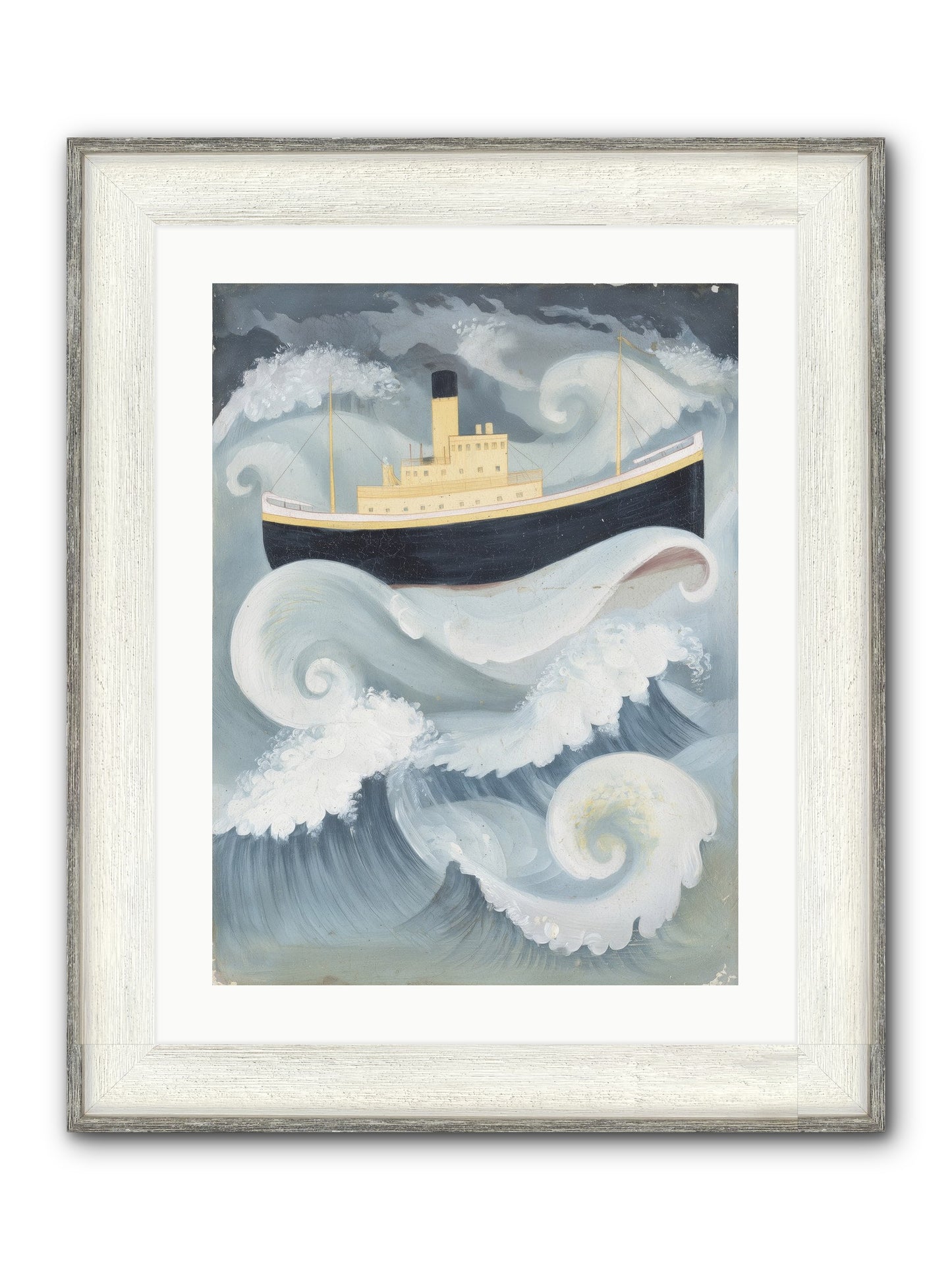 Sea Voyager Framed Print - Driftwood White 18x24