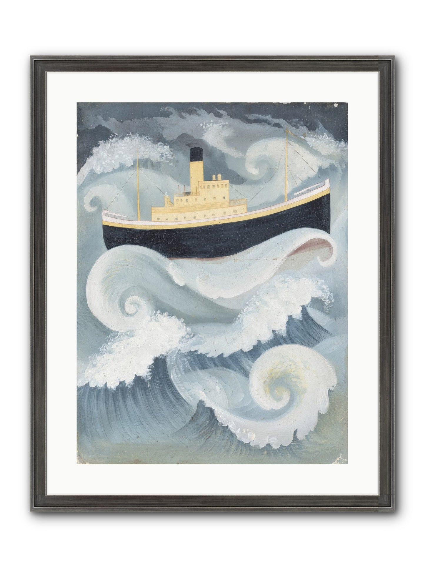 Sea Voyager Framed Print - Slimwoods Black/Silver 18x24