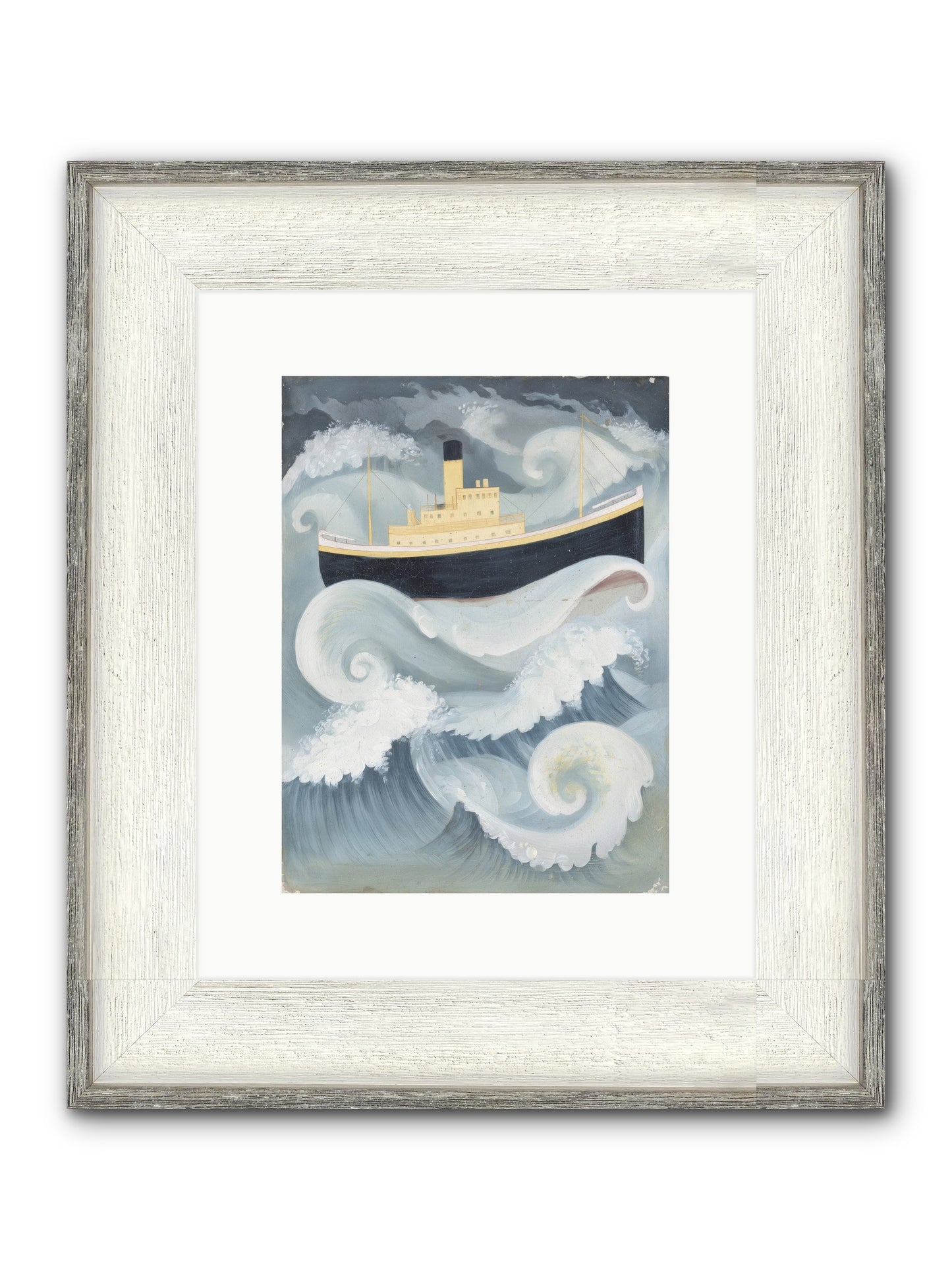 Sea Voyager Framed Print - Driftwood White 9x12