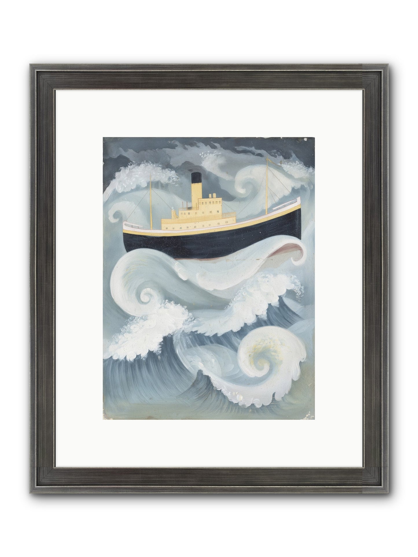 Sea Voyager Framed Print - Slimwoods Black/Silver 9x12