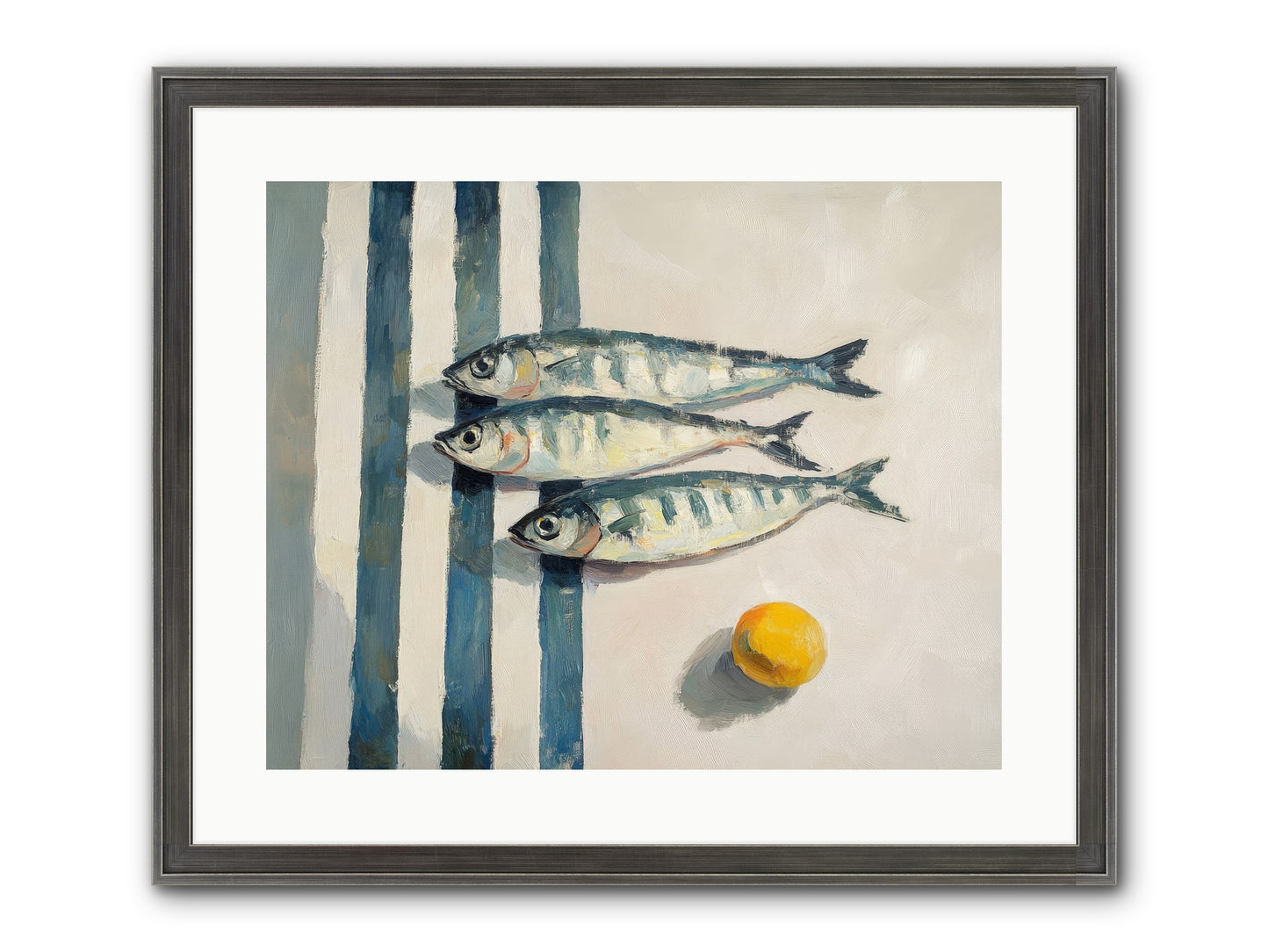 Seas Of Sussex Framed Print - Slimwoods Black/Silver 20x16