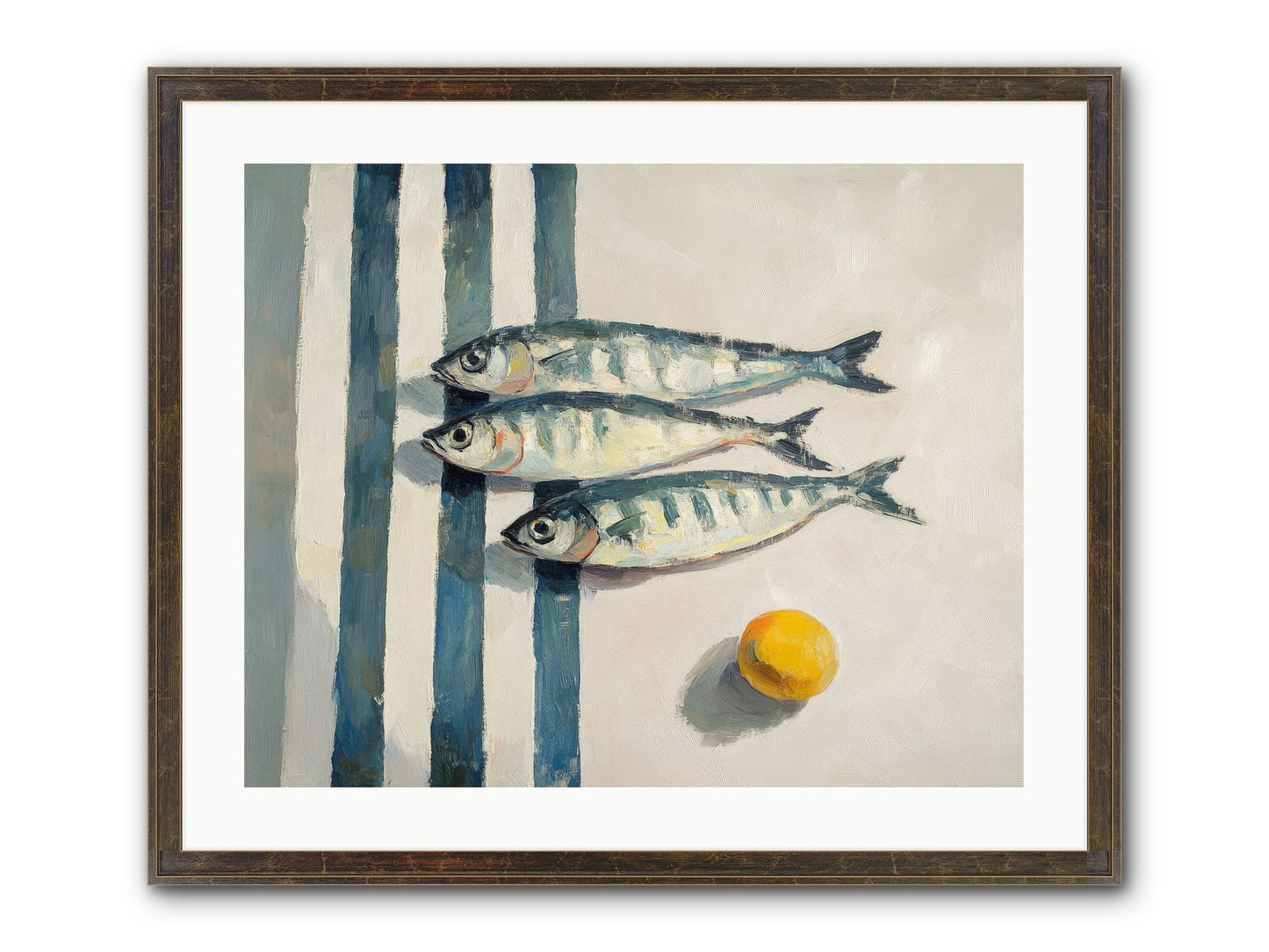 Seas Of Sussex Framed Print - Slimwoods Black/Gold 25x20