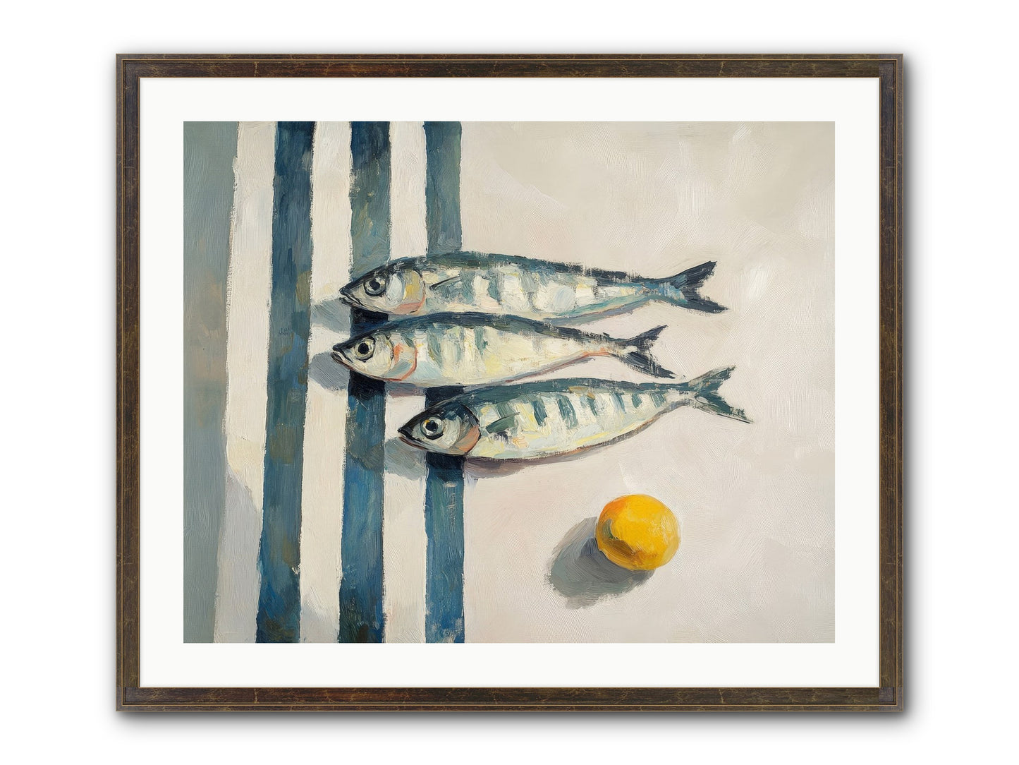 Seas Of Sussex Framed Print - Slimwoods Black/Gold 30x24