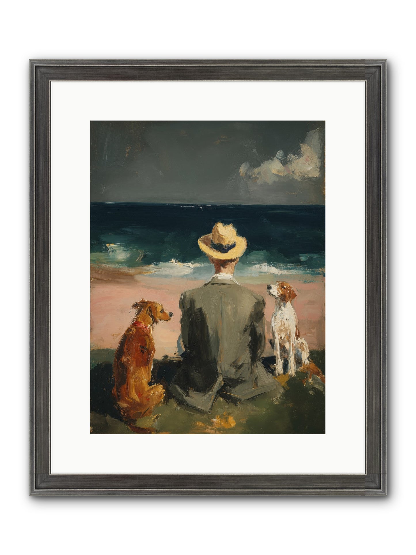 Seashell Memories Framed Print - Slimwoods Black/Silver 12x16
