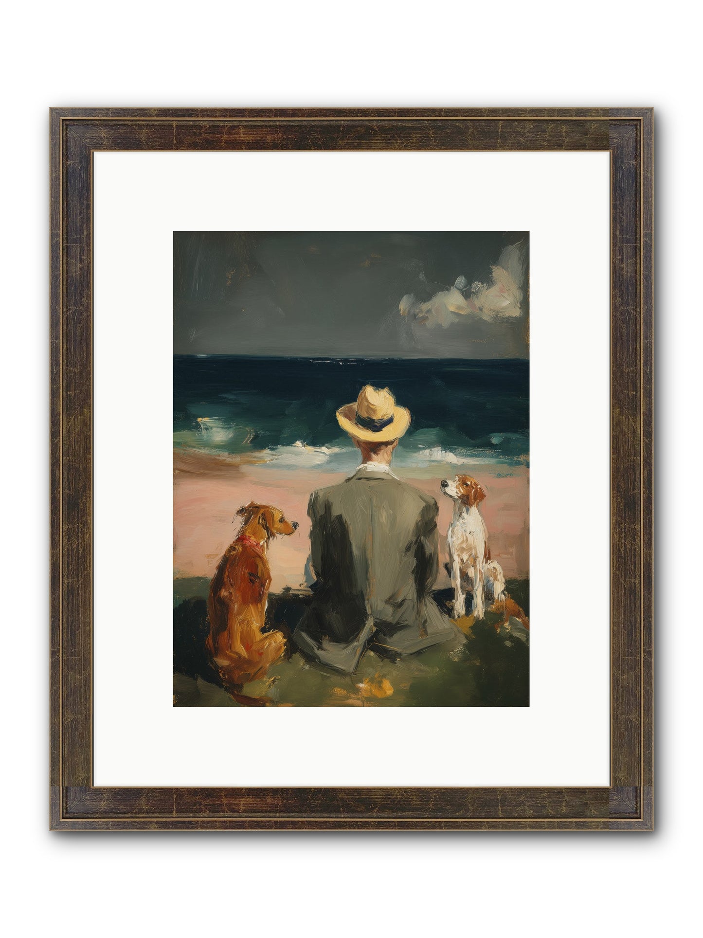 Seashell Memories Framed Print - Slimwoods Black/Gold 9x12