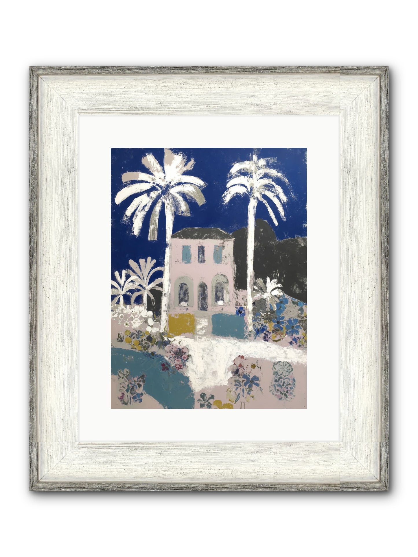 Seaside Sanctuary Framed Print - Driftwood White 12x16