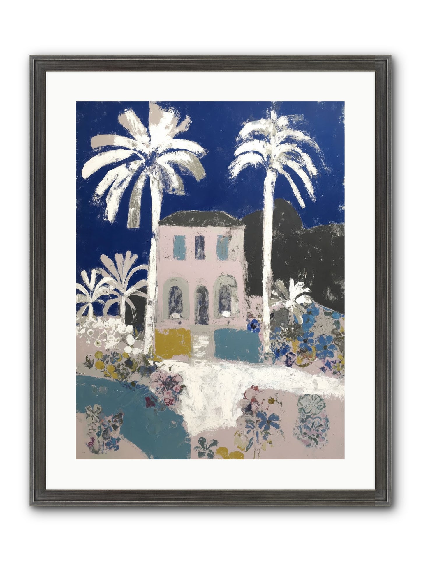Seaside Sanctuary Framed Print - Slimwoods Black/Silver 18x24
