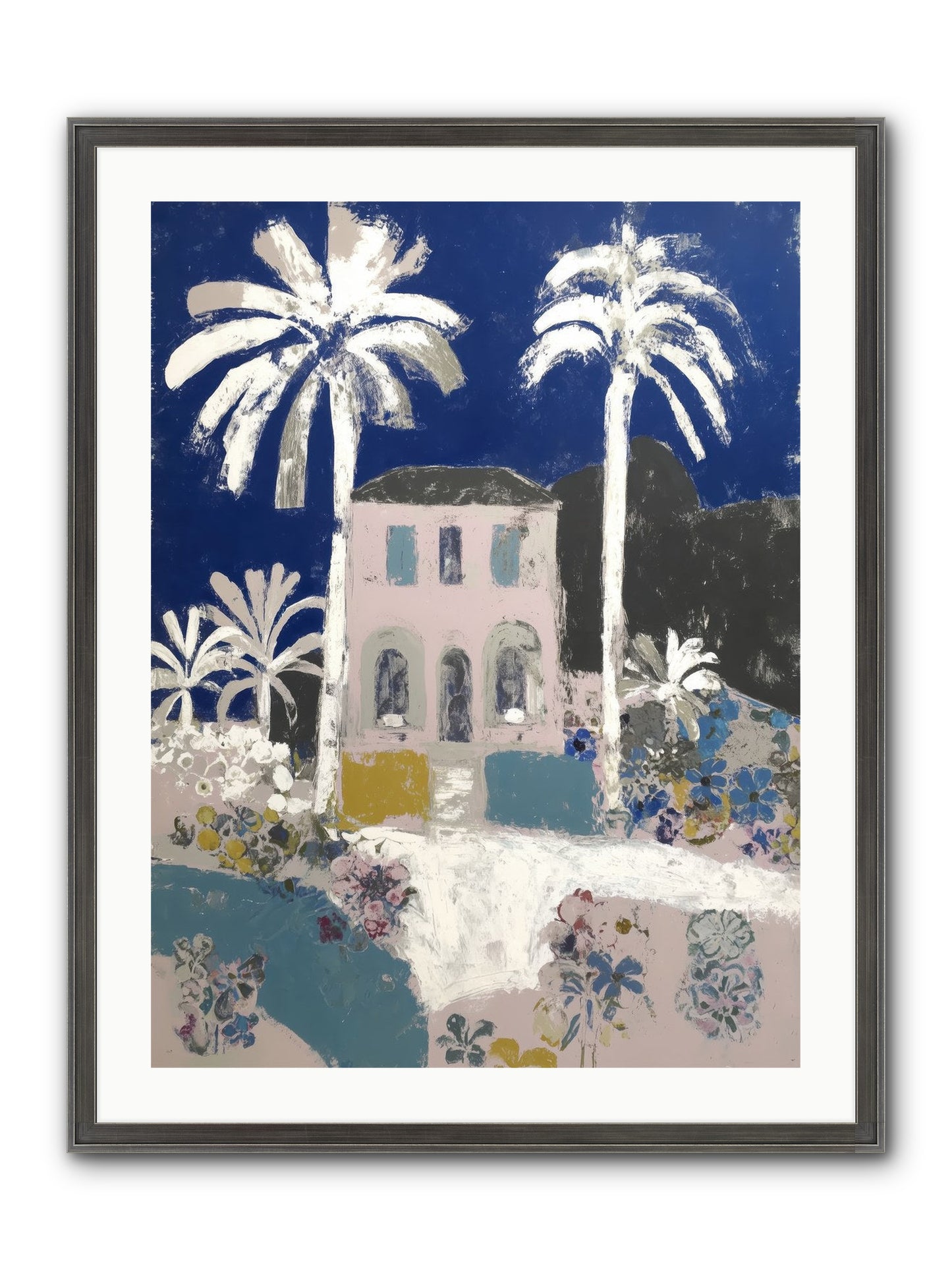 Seaside Sanctuary Framed Print - Slimwoods Black/Silver 24x32