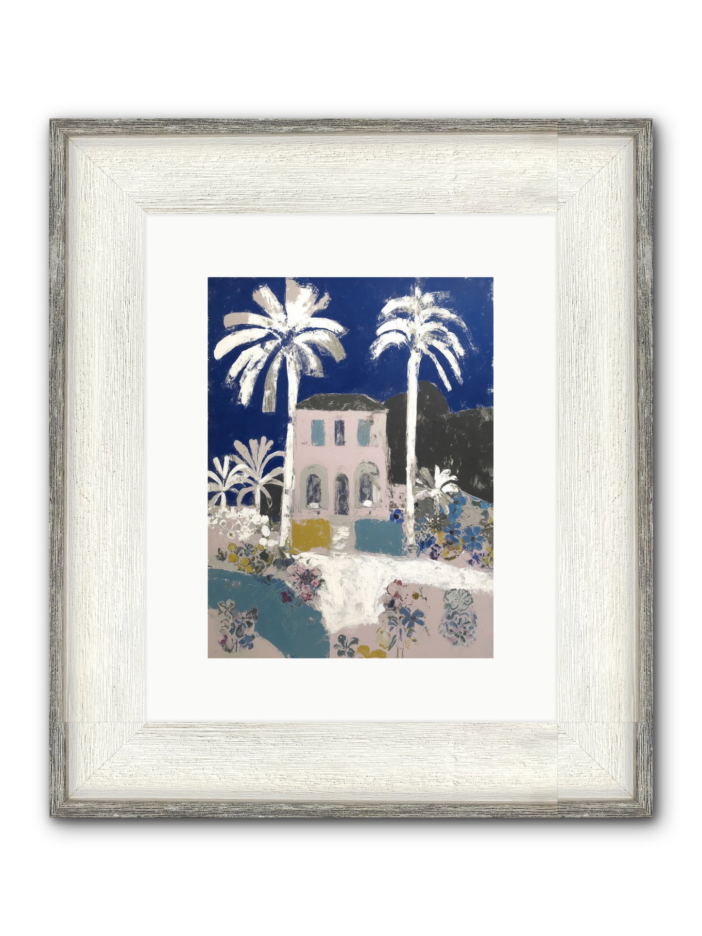 Seaside Sanctuary Framed Print - Driftwood White 9x12