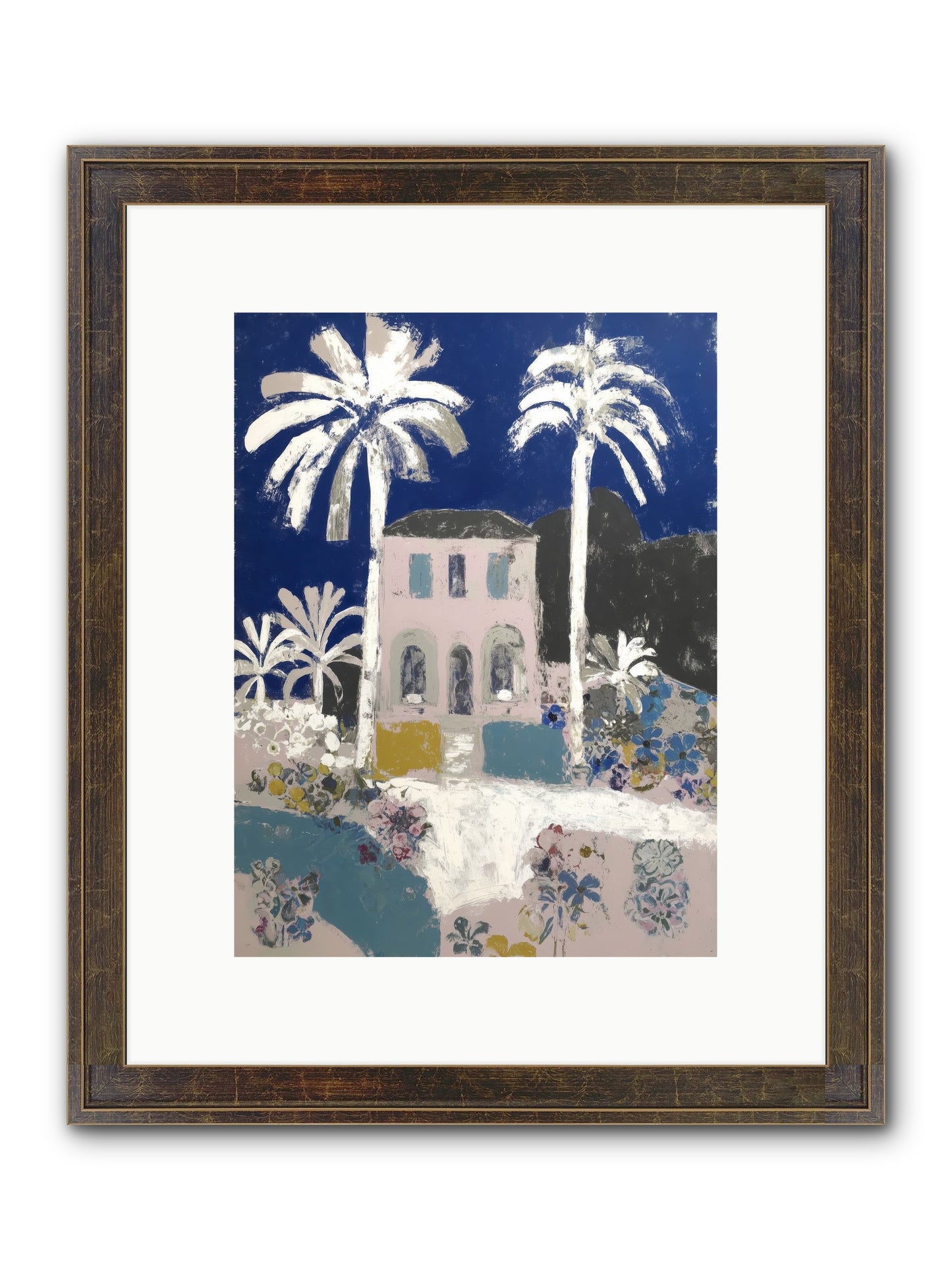 Seaside Sanctuary Framed Print - Slimwoods Black/Gold 9x12