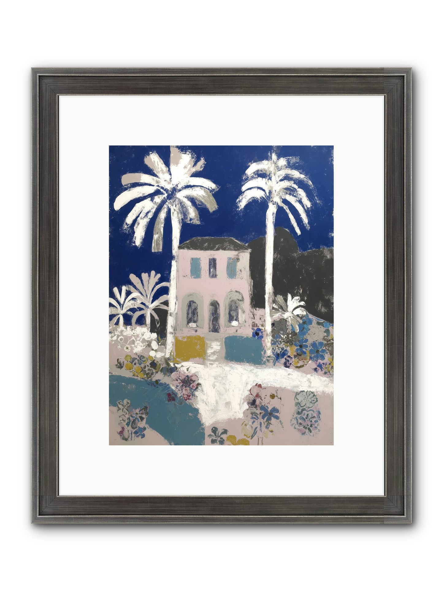 Seaside Sanctuary Framed Print - Slimwoods Black/Silver 9x12